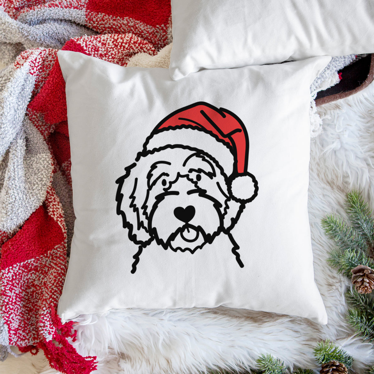 Love Always Aussiedoodle - Throw Pillow Cover