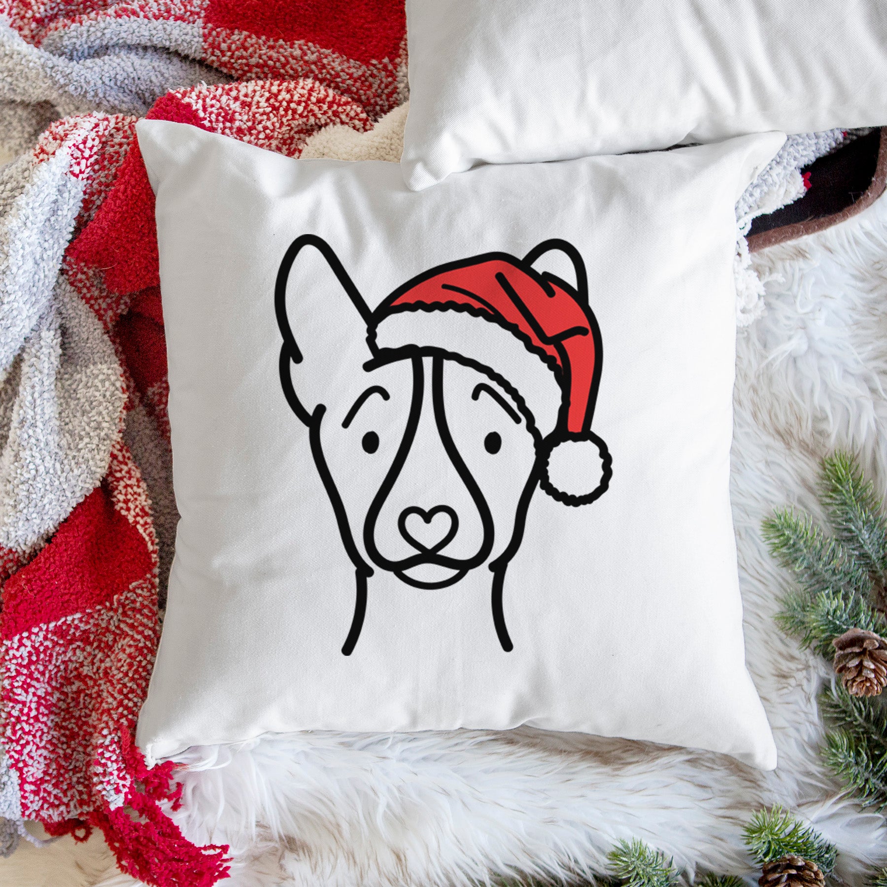 Love Always Basenji - Throw Pillow Cover