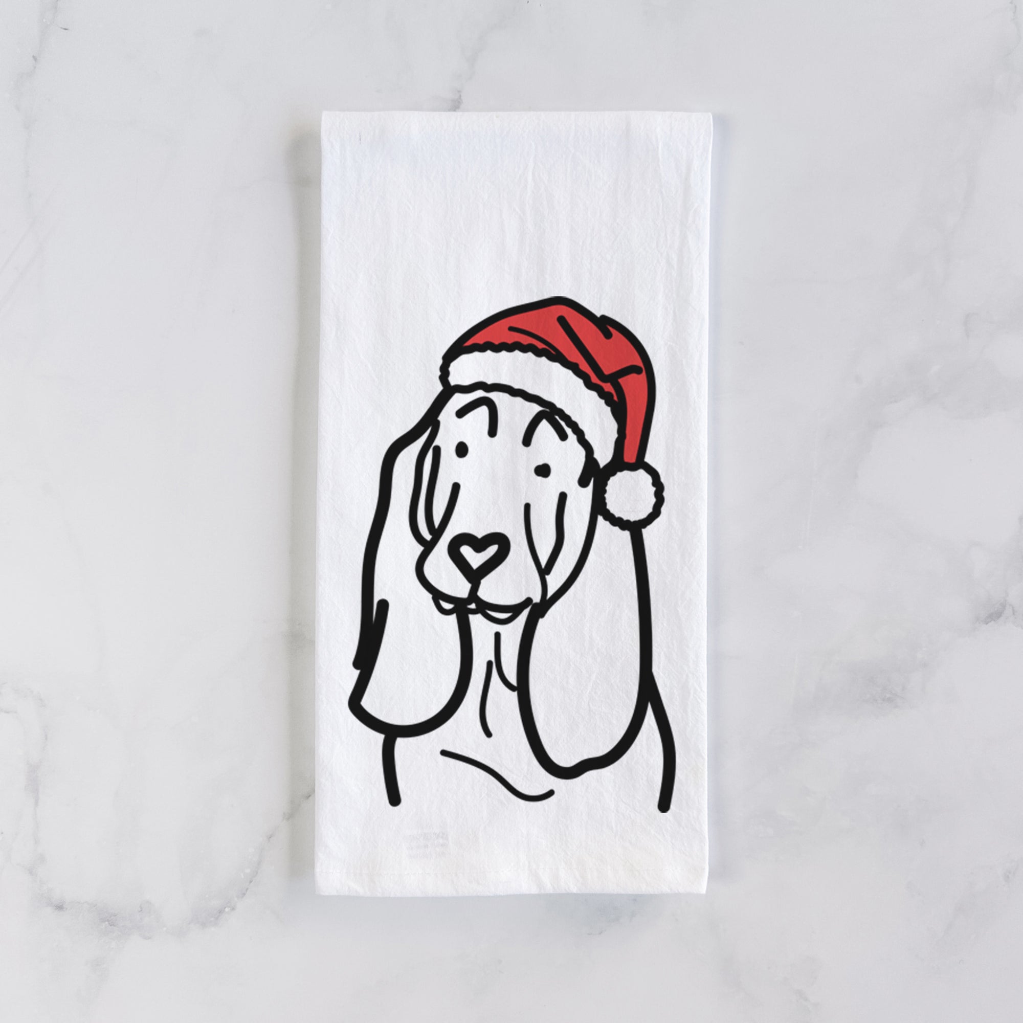 Jolly Basset Hound - Tea Towel