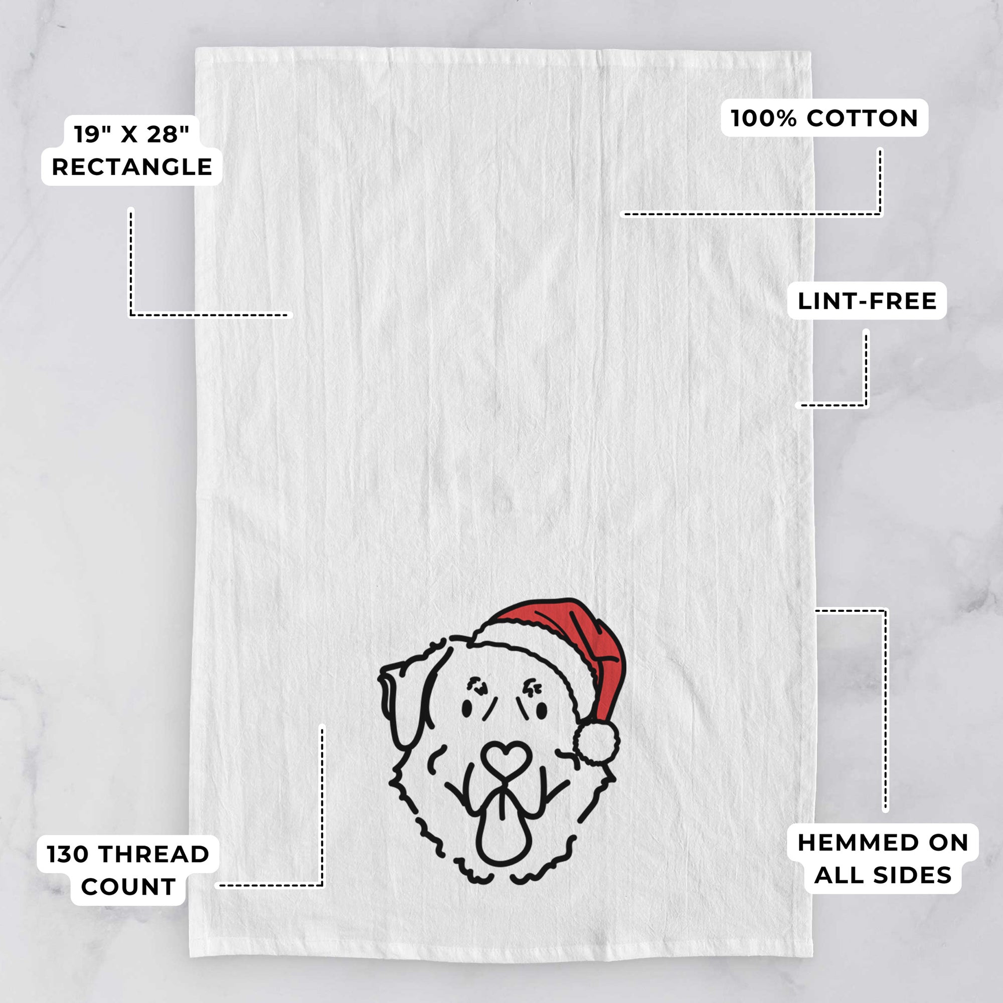 Jolly Anatolian Shepherd - Batu - Tea Towel