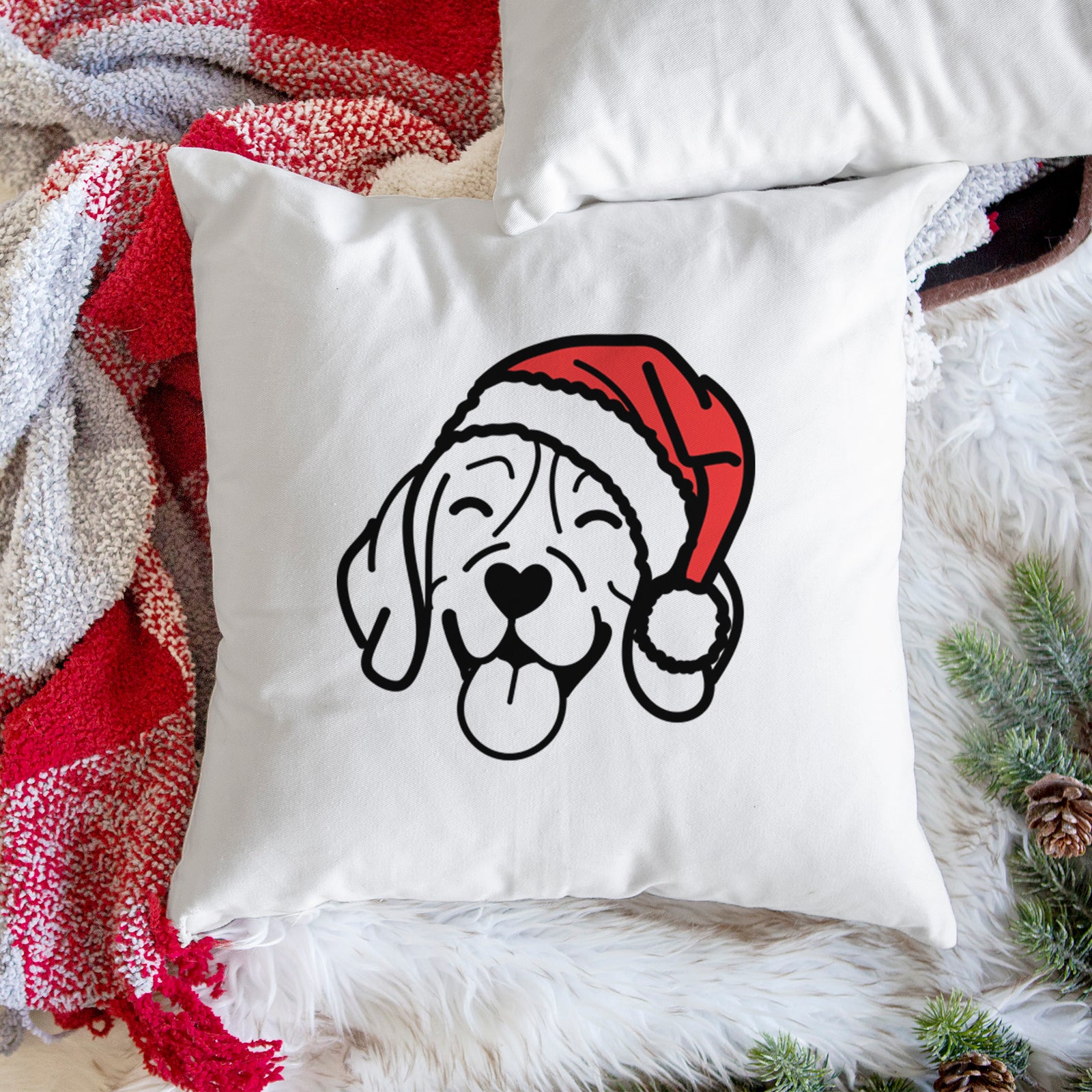 Love Always Beagle - Throw Pillow Cover