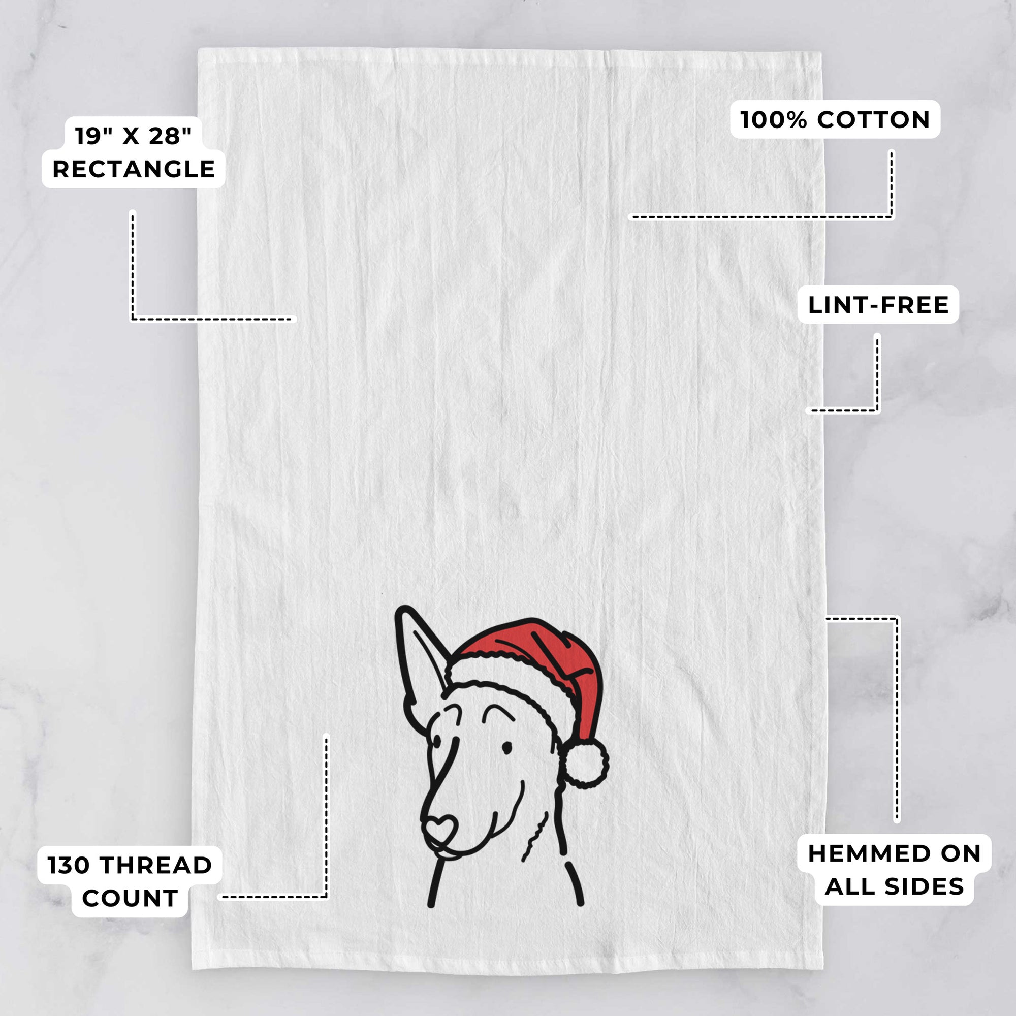 Jolly Belgian Malinois - Tea Towel