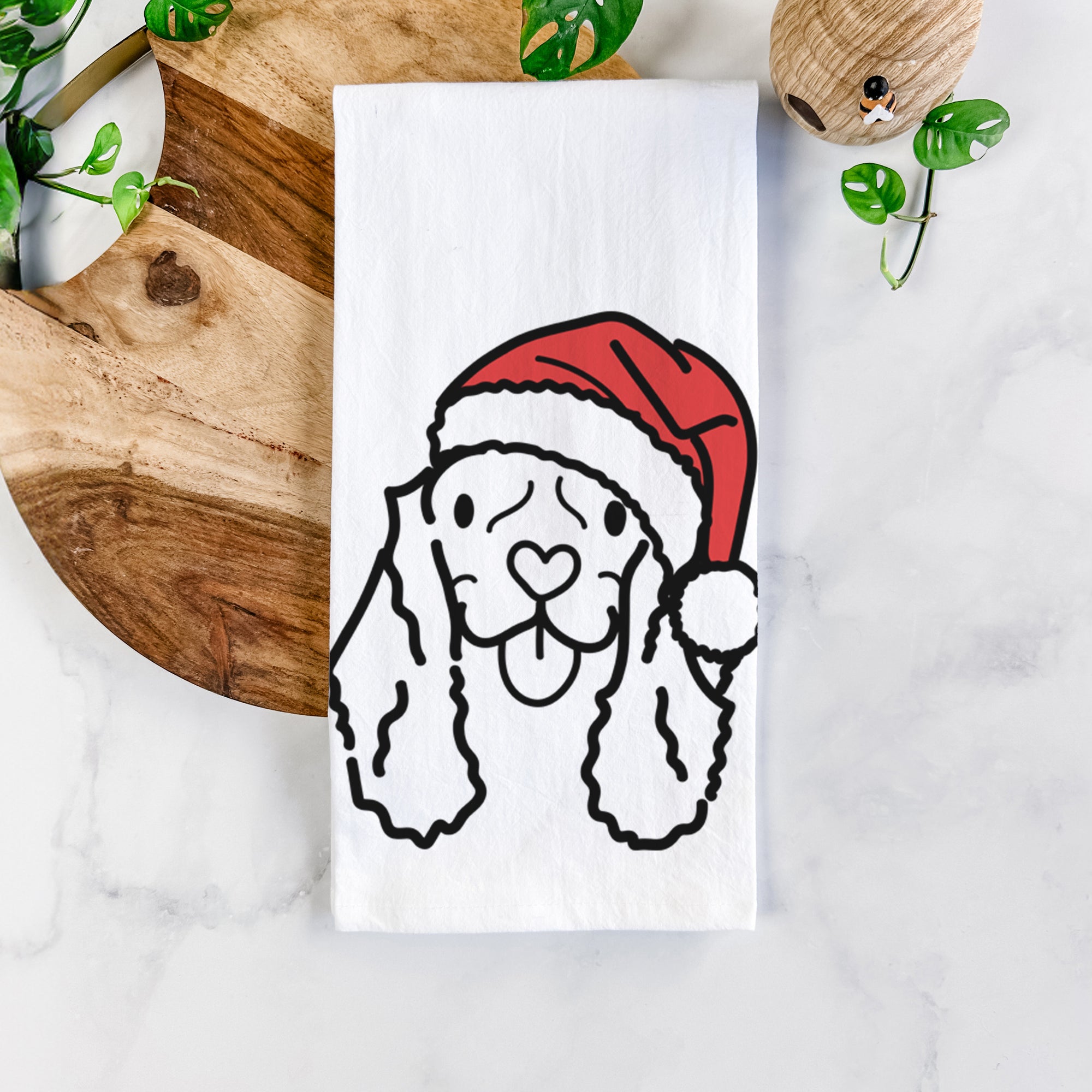 Jolly American Cocker Spaniel - Bella - Tea Towel