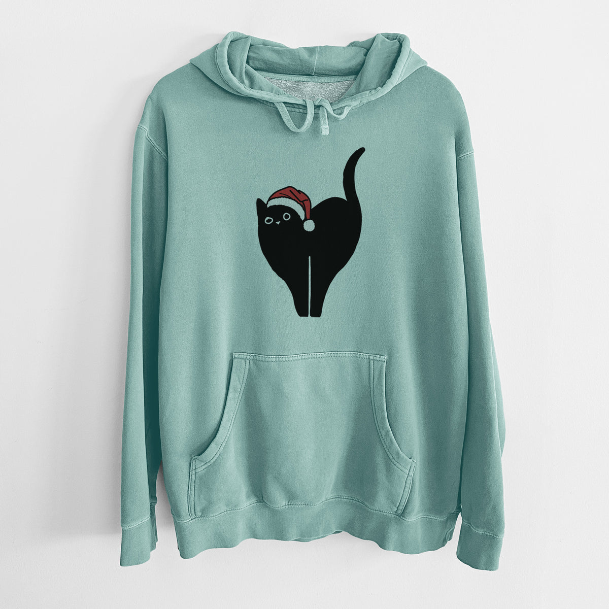 Jolly Black Cat - Bella - Unisex Pigment Dyed Hoodie