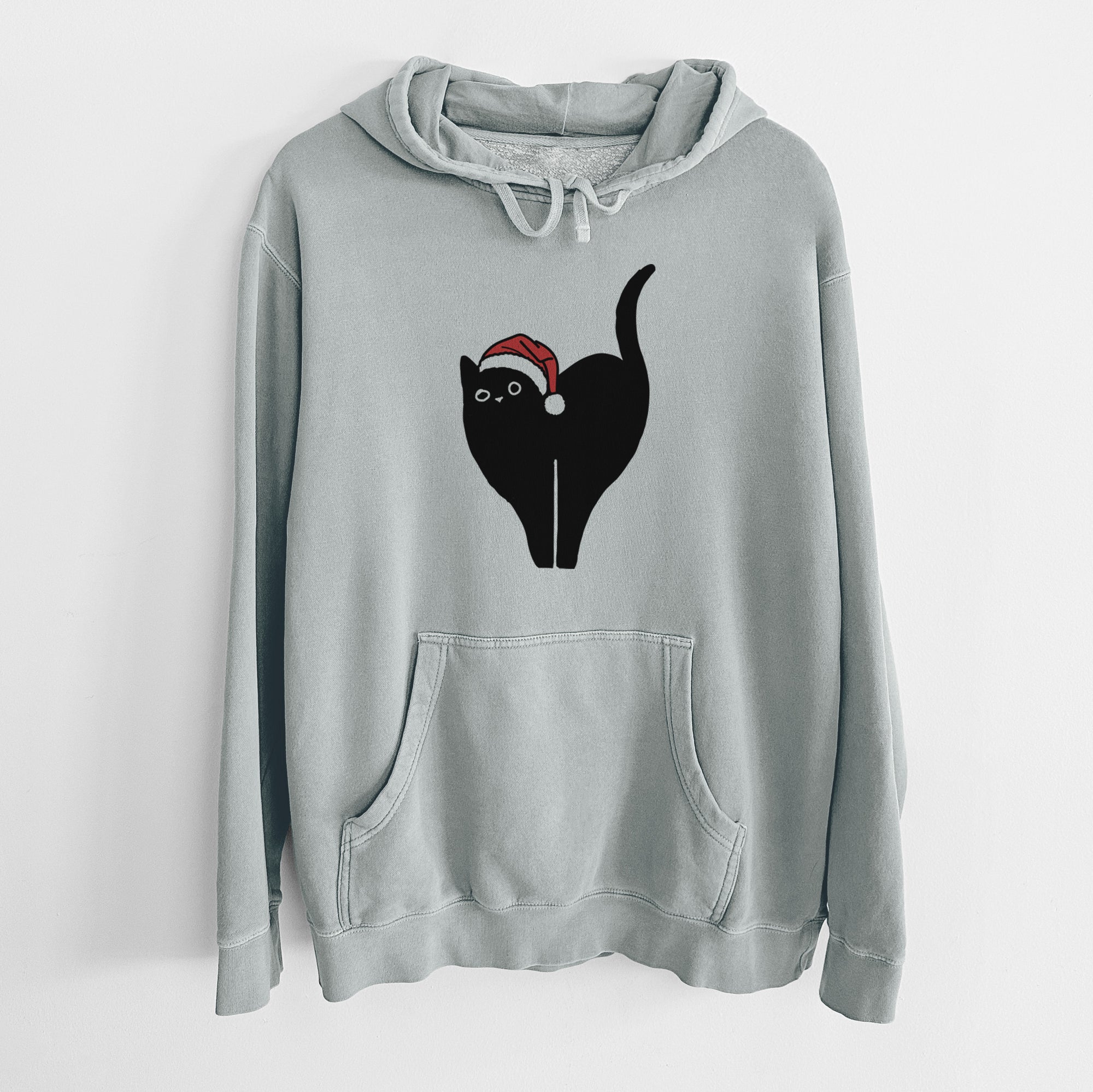 Jolly Black Cat - Bella - Unisex Pigment Dyed Hoodie