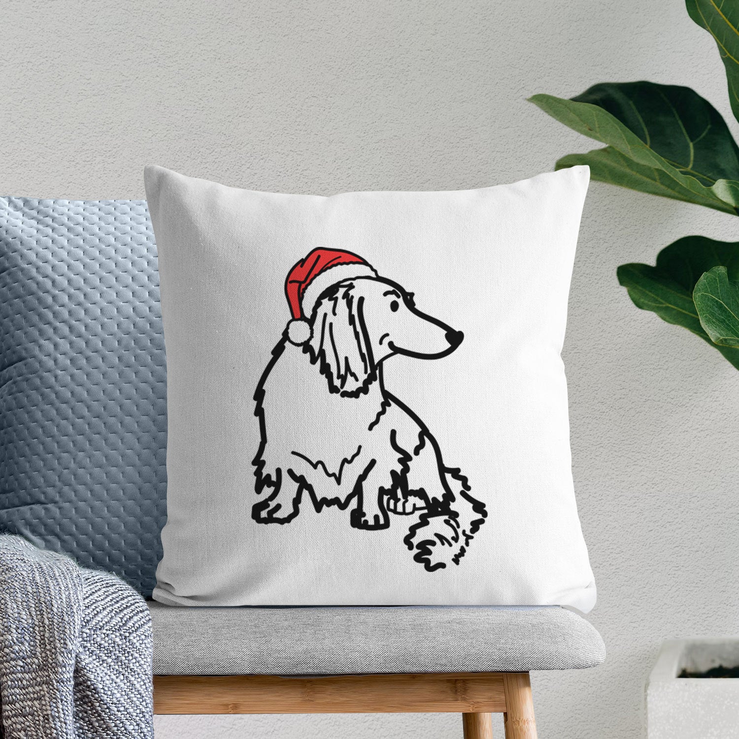Love Always Dachshund - Bella -  Throw Pillow Cover