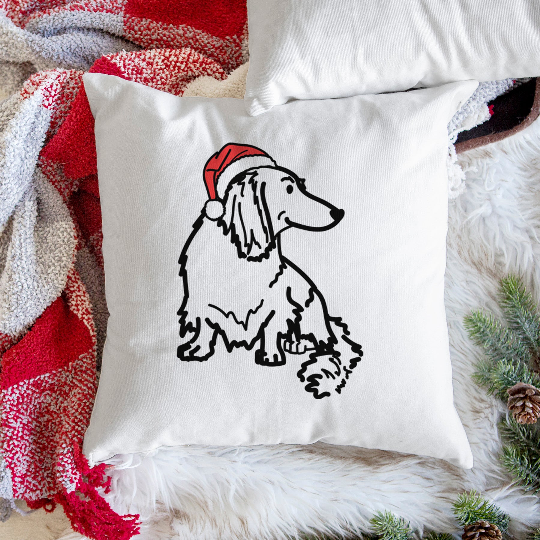 Love Always Dachshund - Bella -  Throw Pillow Cover