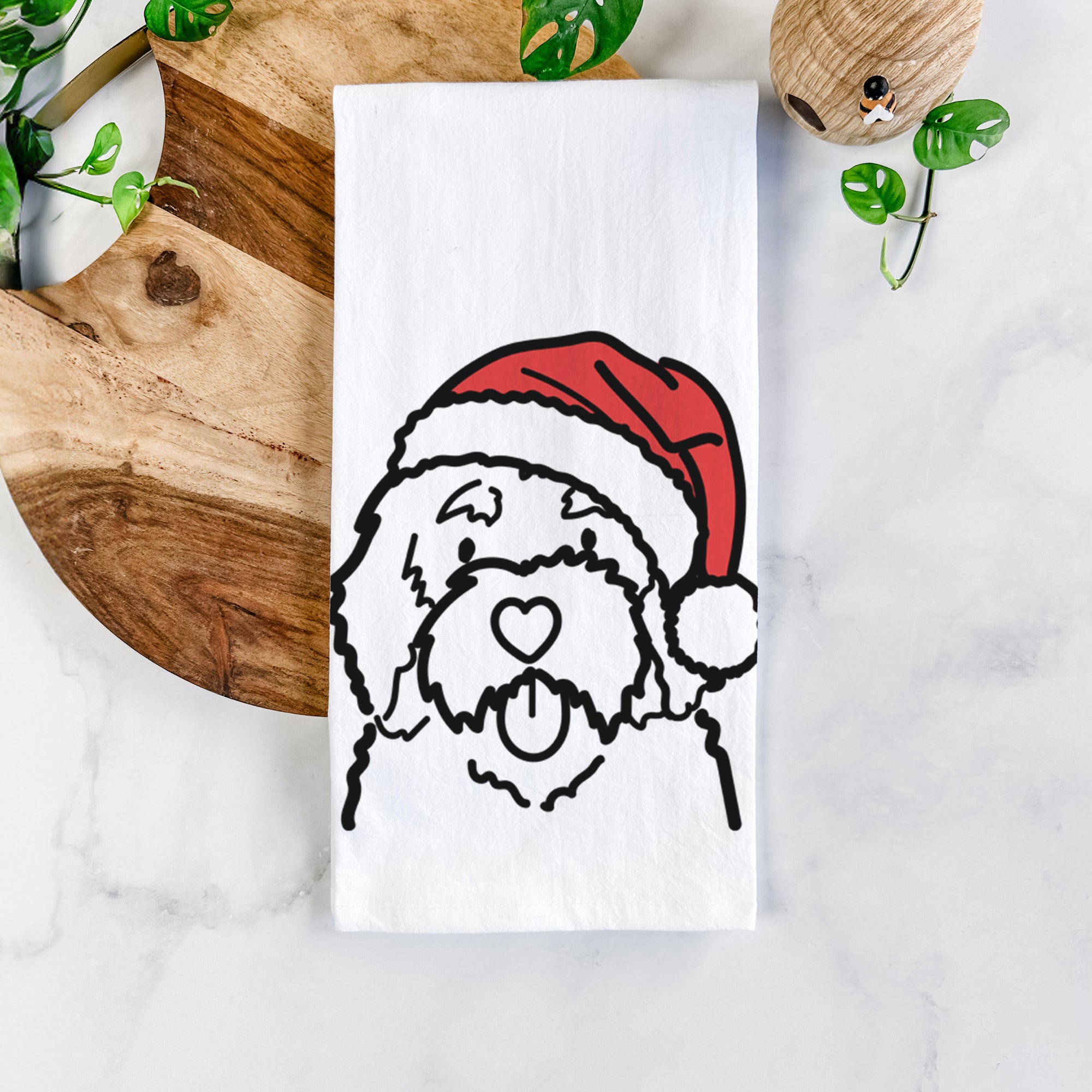 Jolly Bernedoodle - Tea Towel