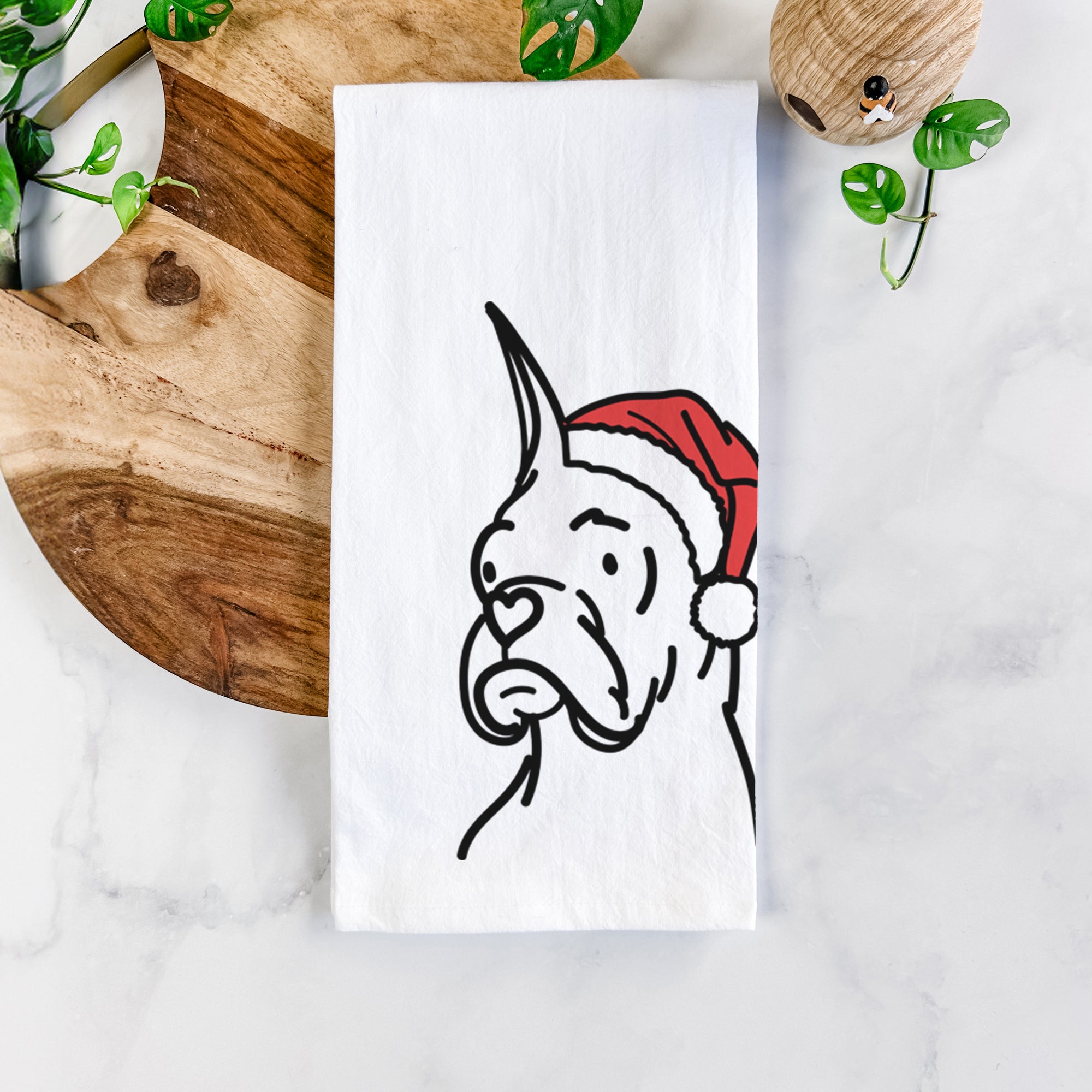 Jolly Rescue Boxer - Billy - Tea Towel