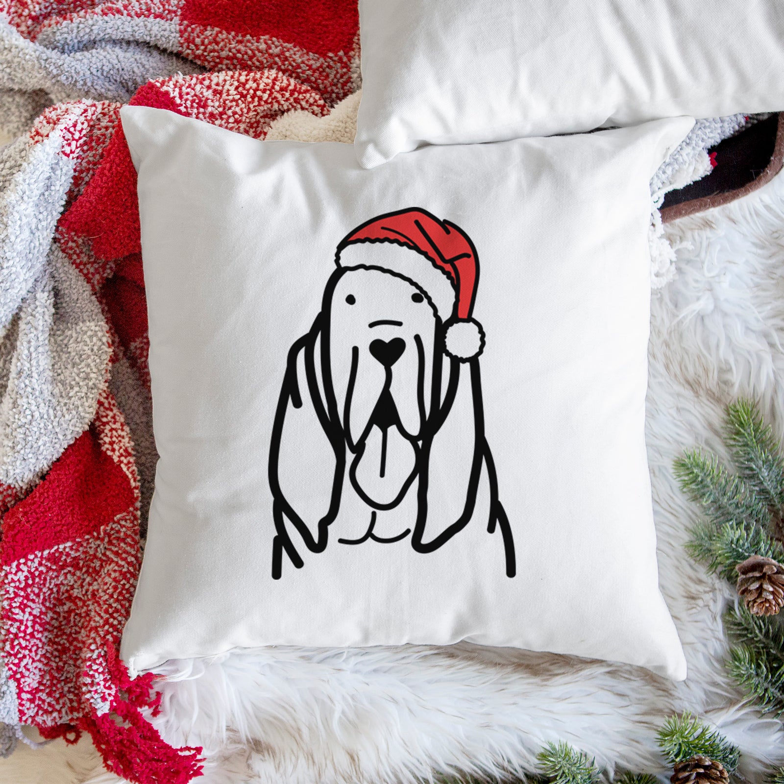 Love Always Bloodhound - Throw Pillow Cover