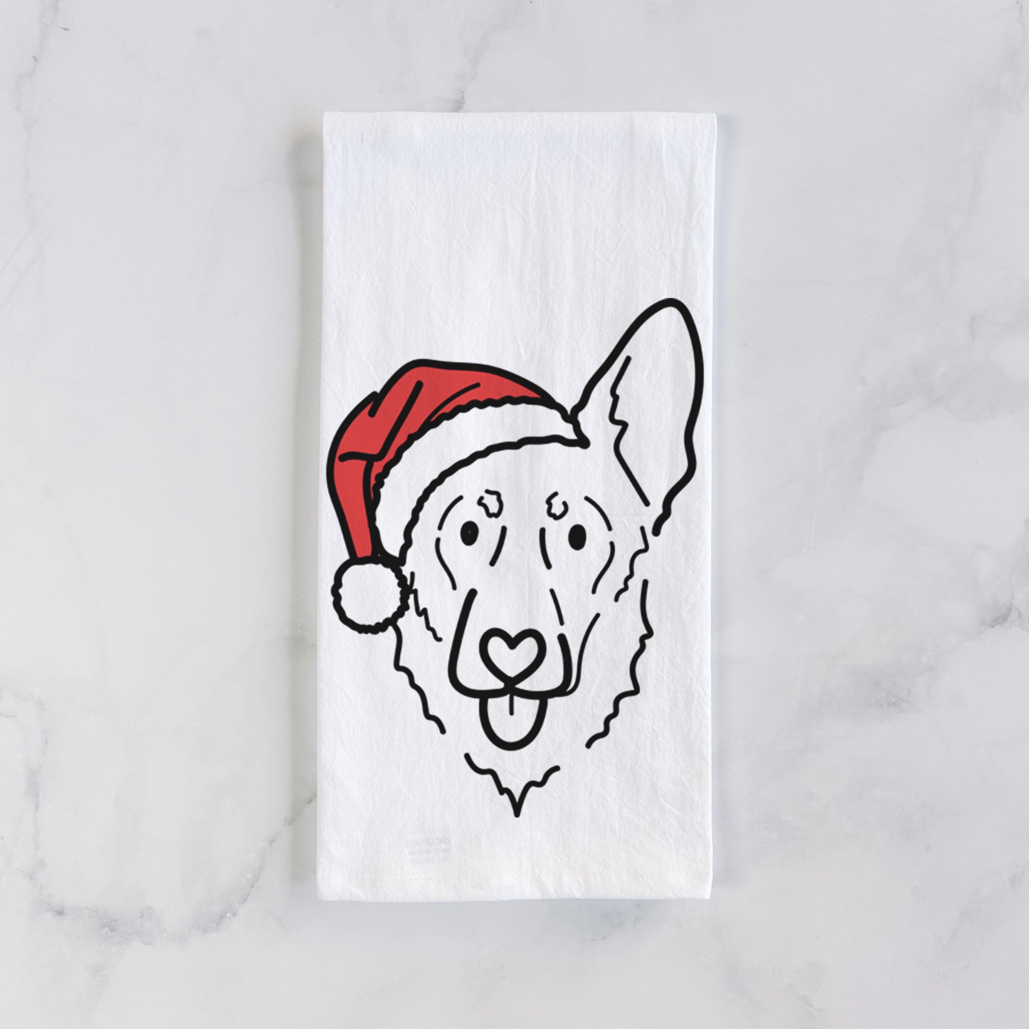 Jolly Shepherd Mix - Bodhi - Tea Towel