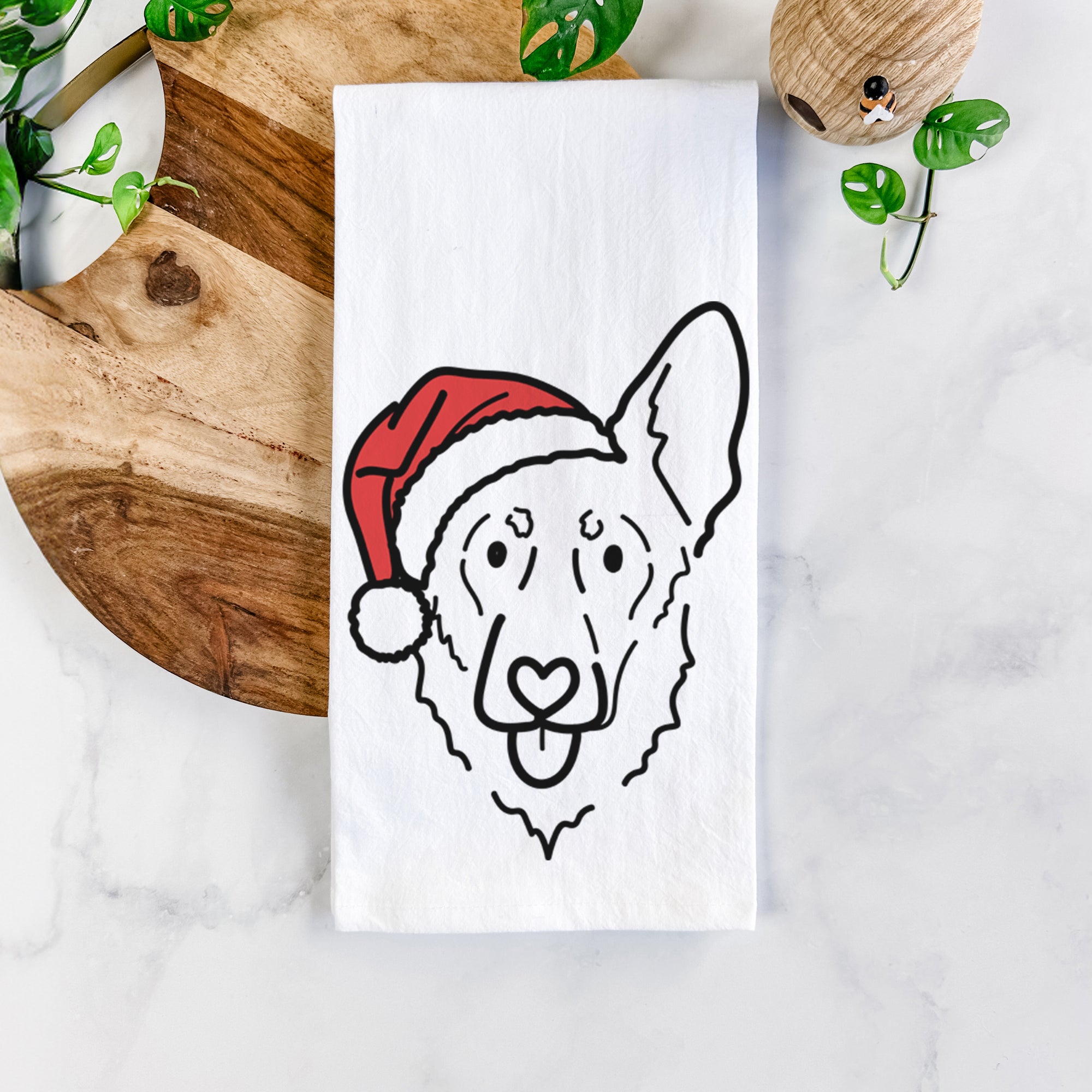 Jolly Shepherd Mix - Bodhi - Tea Towel