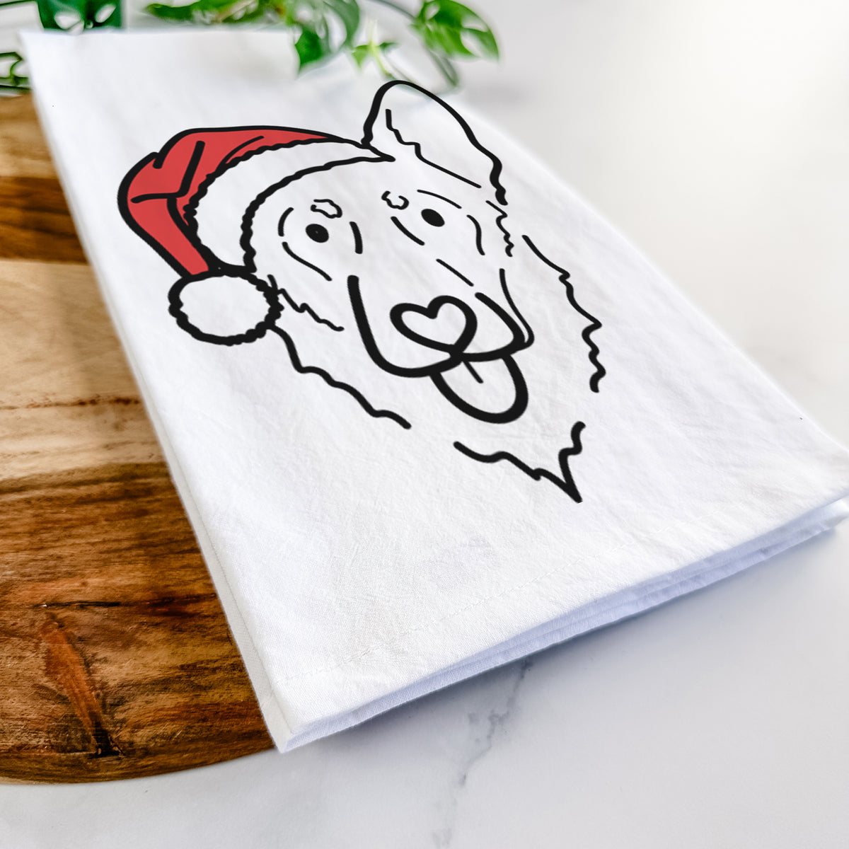 Jolly Shepherd Mix - Bodhi - Tea Towel