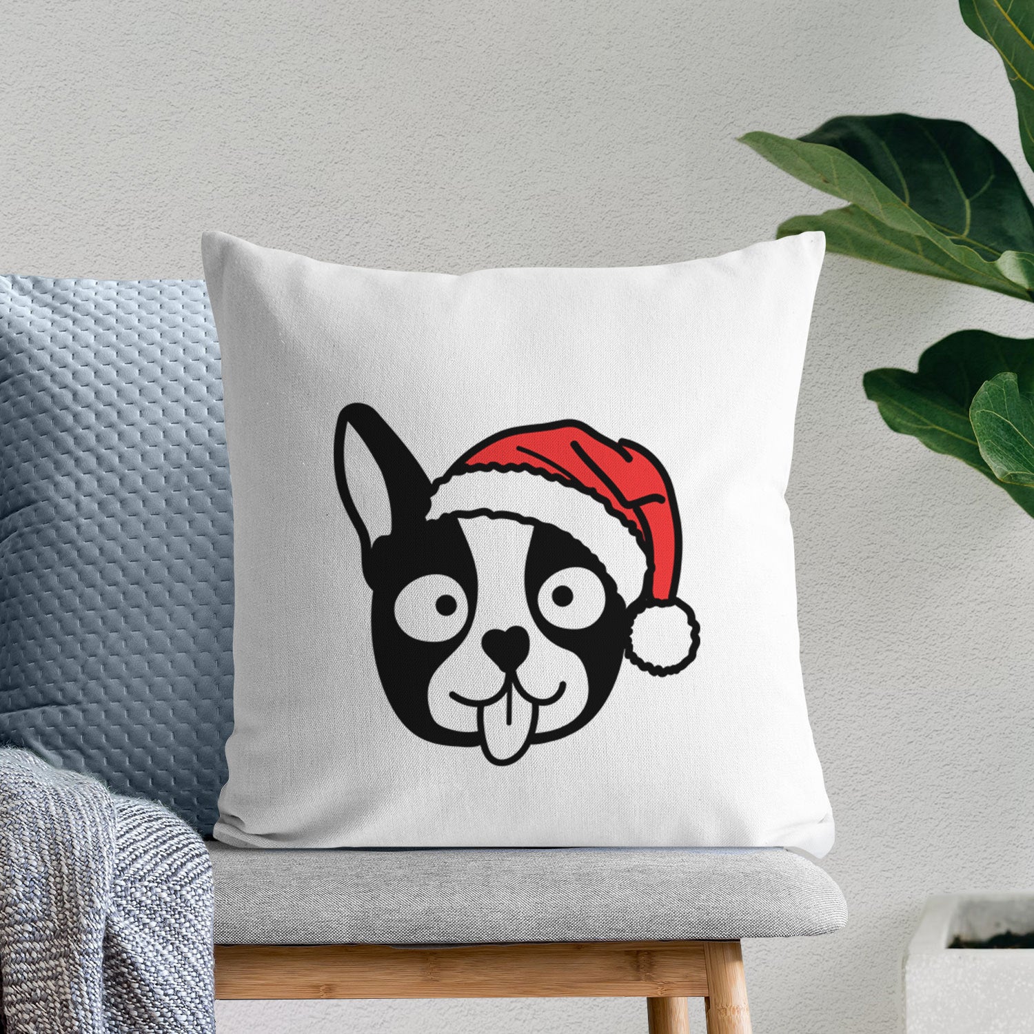 Love Always Boston Terrier - Throw Pillow Cover