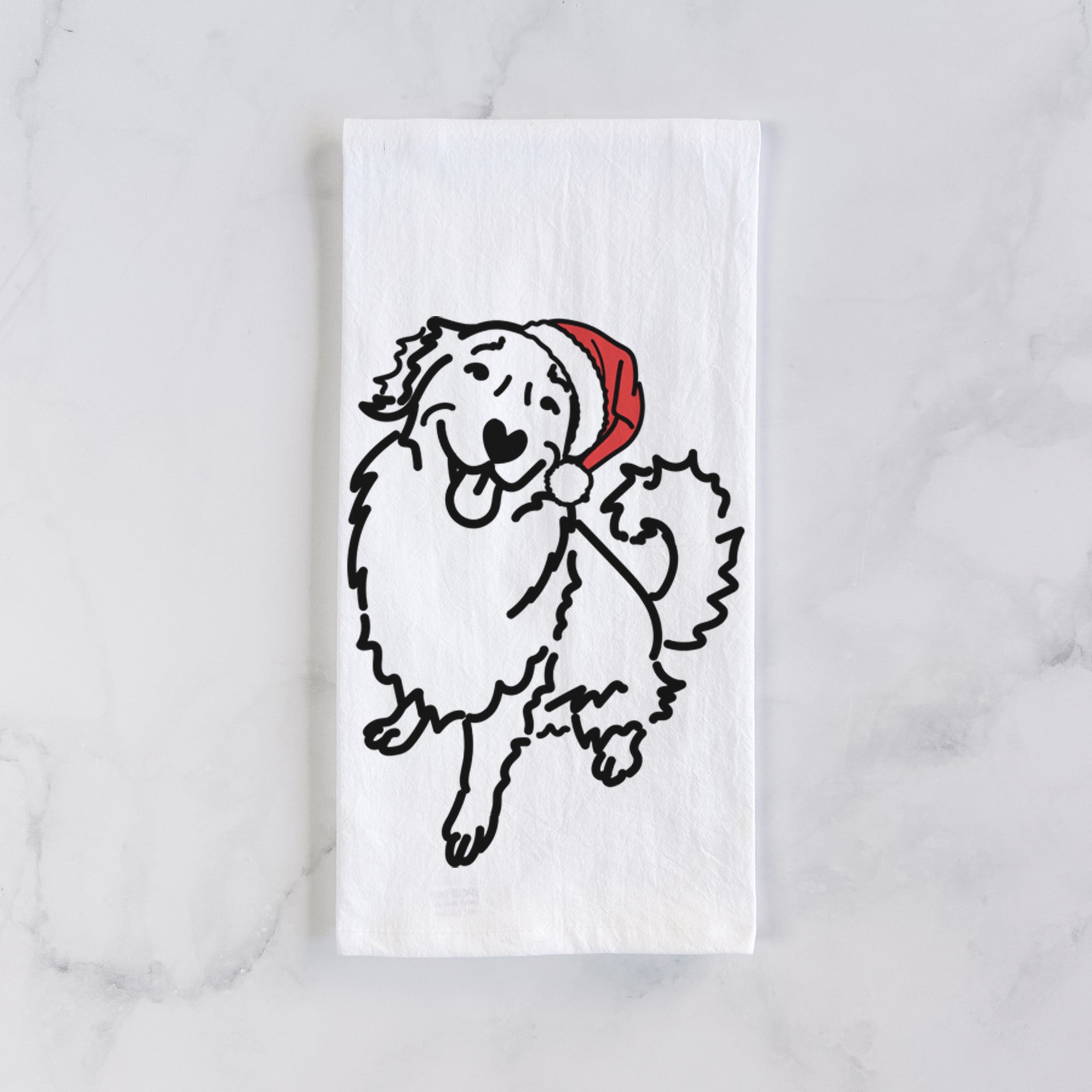 Jolly Golden Retriever - Brinkley - Tea Towel