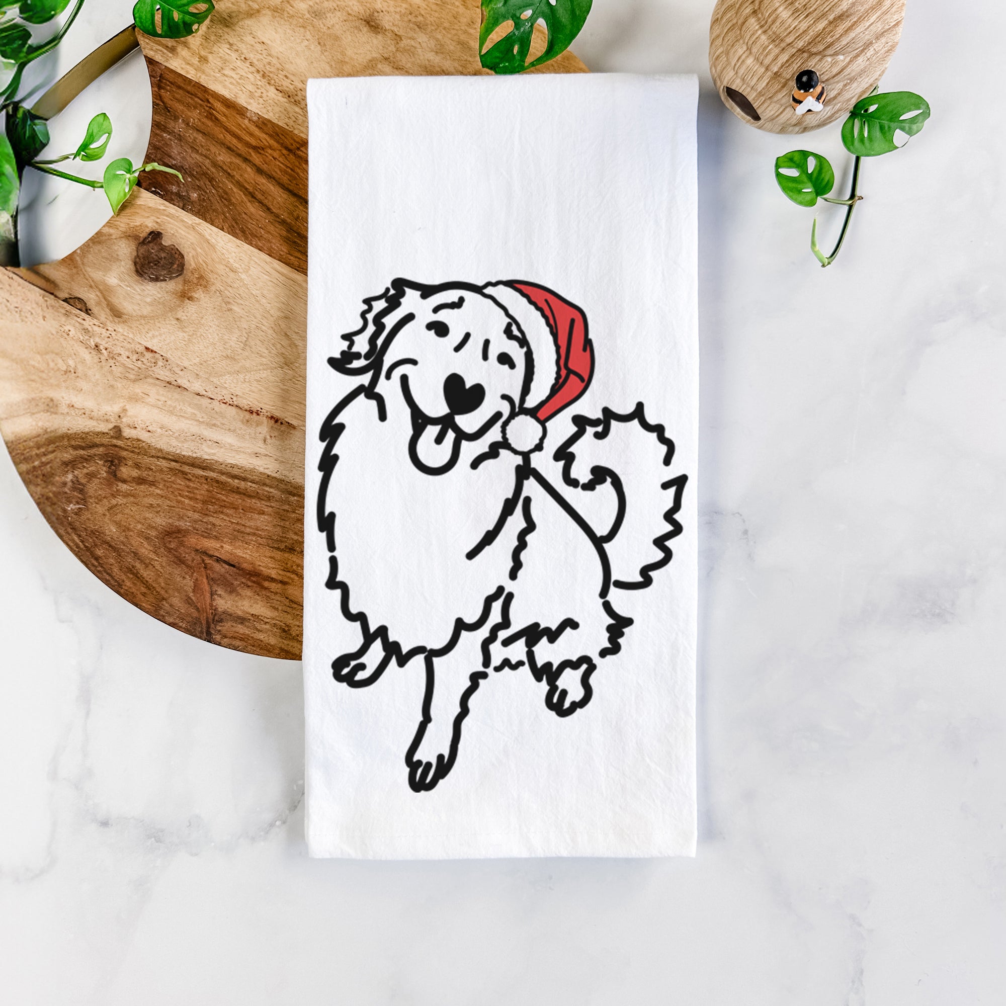 Jolly Golden Retriever - Brinkley - Tea Towel