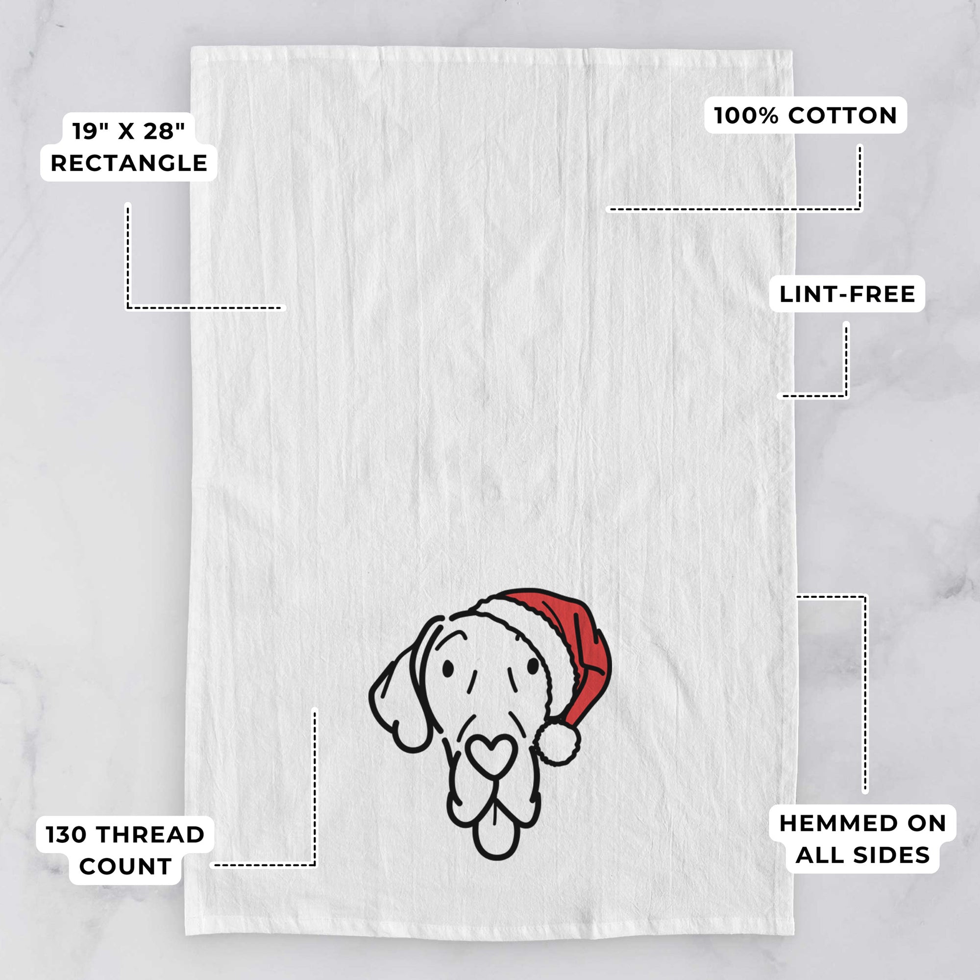 Jolly Great Dane - Bruce - Tea Towel