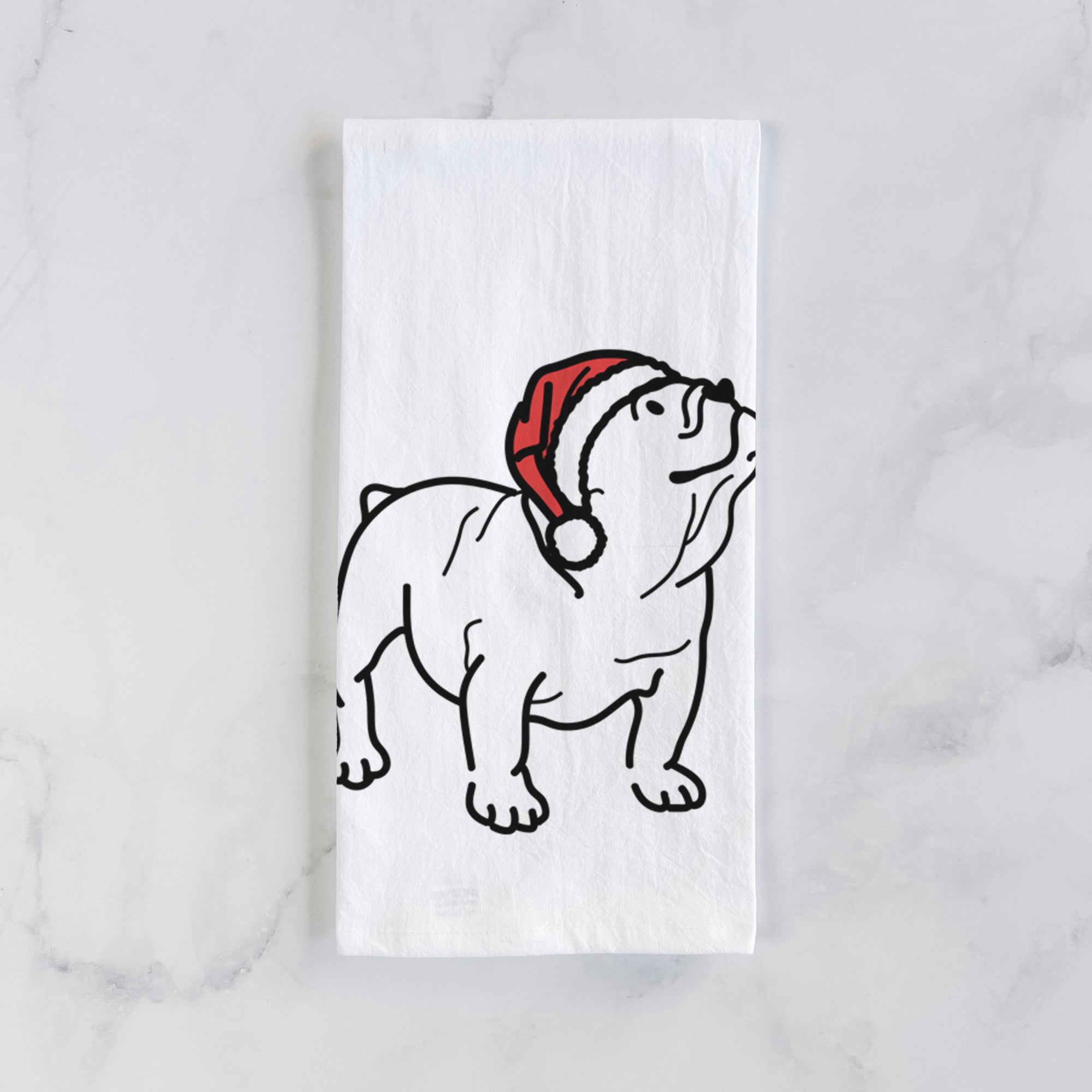 Jolly English Bulldog - Bruno - Tea Towel