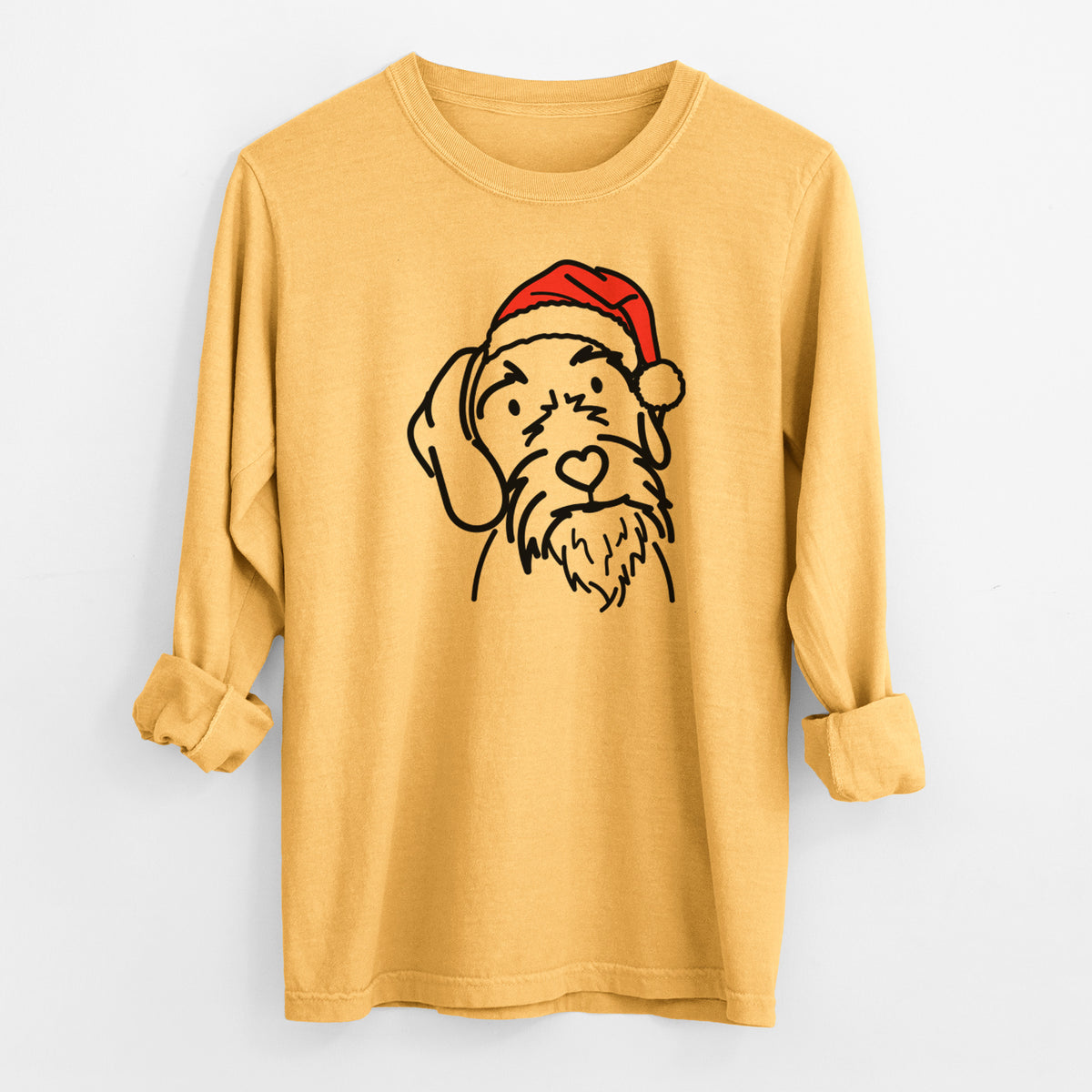 Jolly German Wirehaired Pointer - Buck - Heavyweight 100% Cotton Long Sleeve