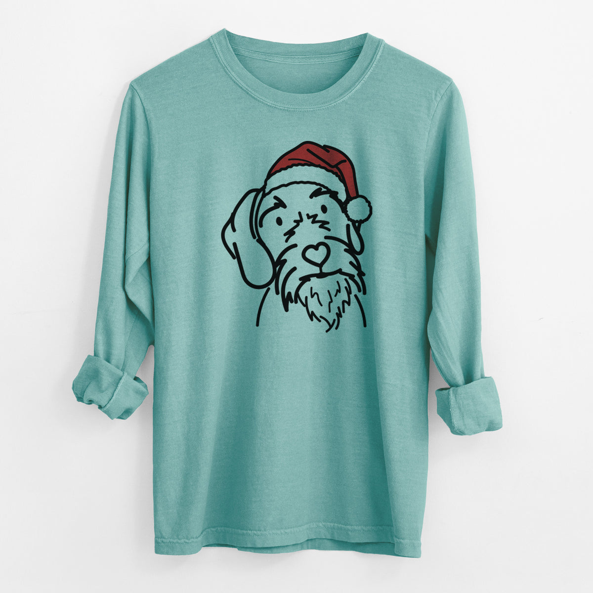 Jolly German Wirehaired Pointer - Buck - Heavyweight 100% Cotton Long Sleeve