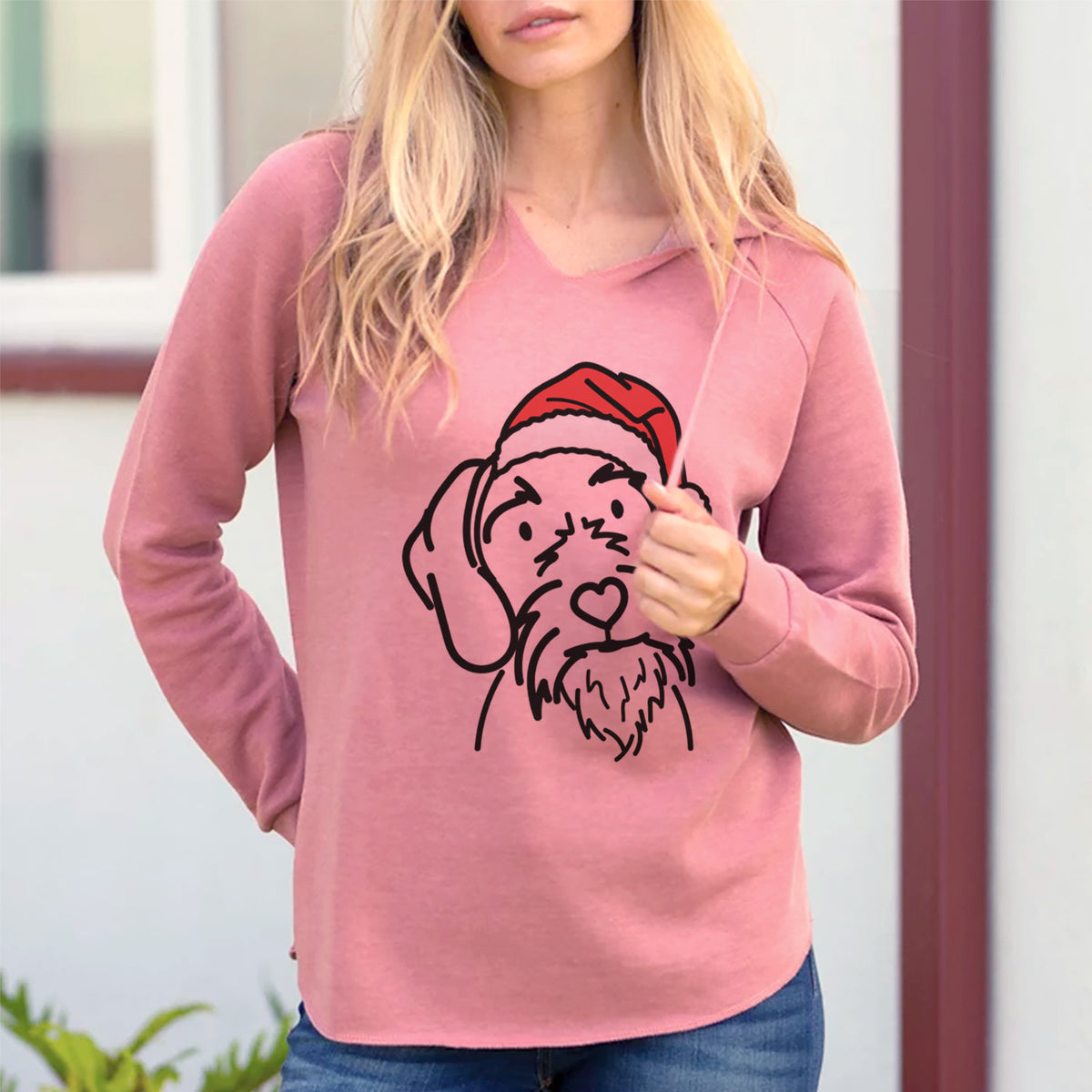 Jolly German Wirehaired Pointer - Buck - Cali Wave Hooded Sweatshirt