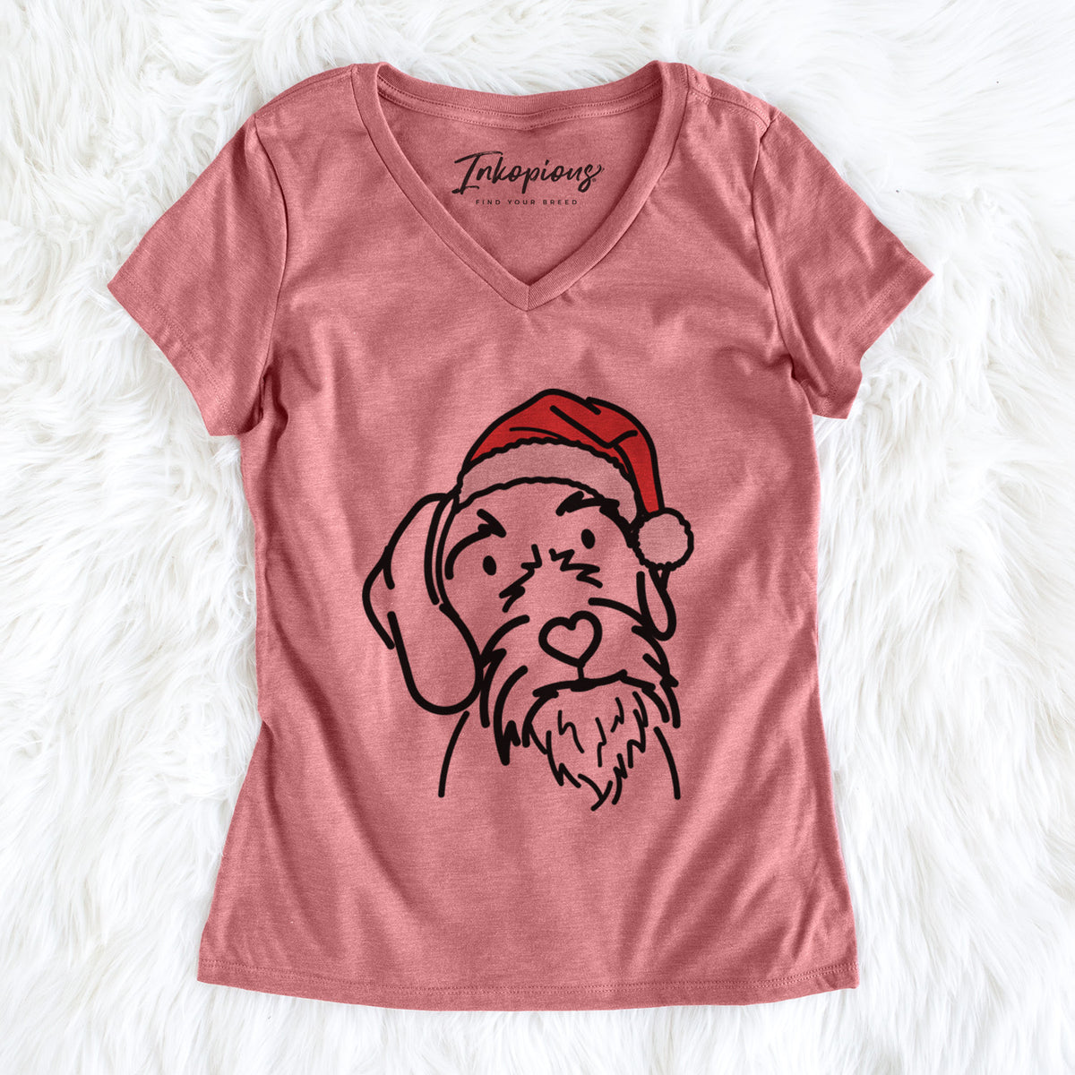 Jolly German Wirehaired Pointer - Buck - Women's Perfect V-neck Shirt