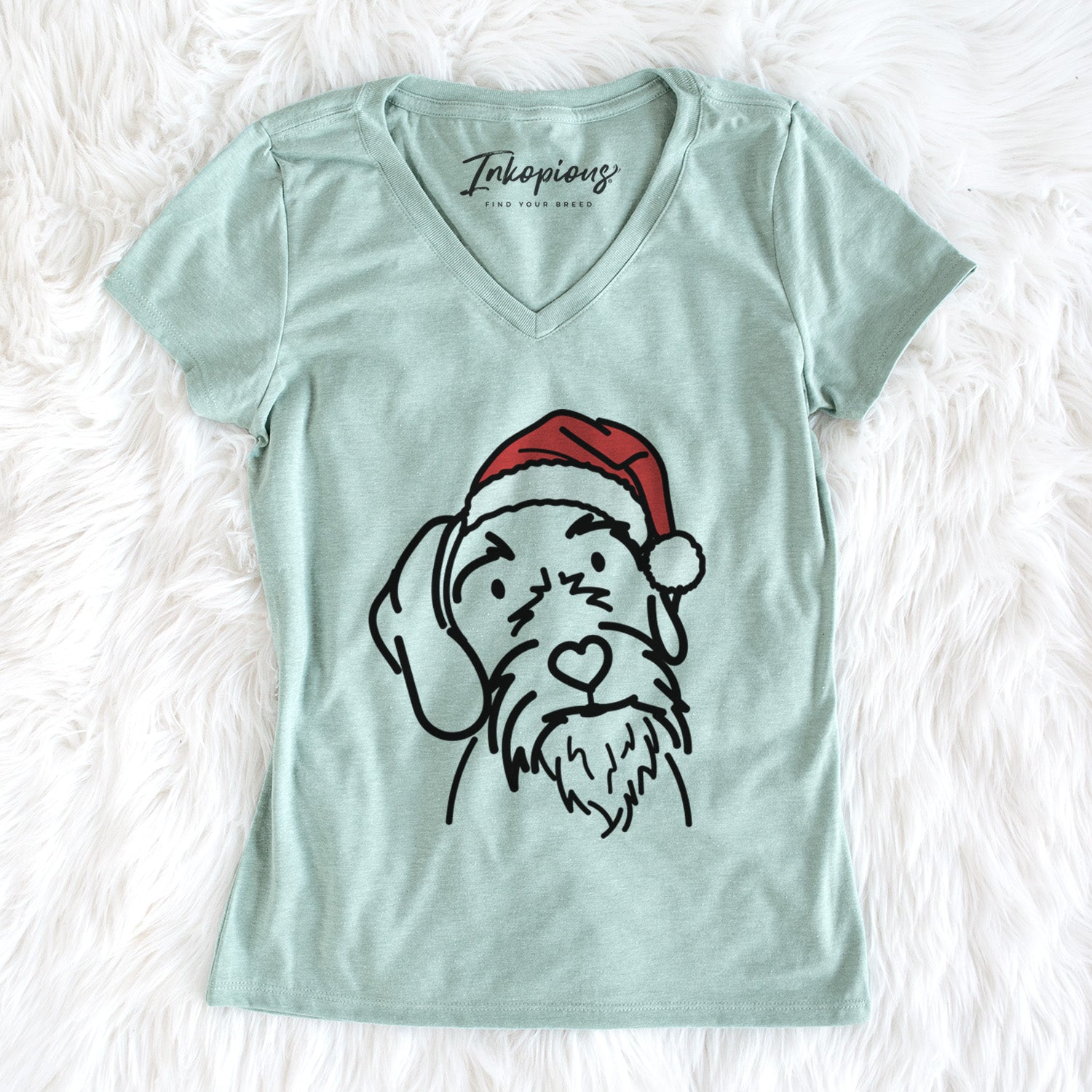 Jolly German Wirehaired Pointer - Buck - Women's Perfect V-neck Shirt