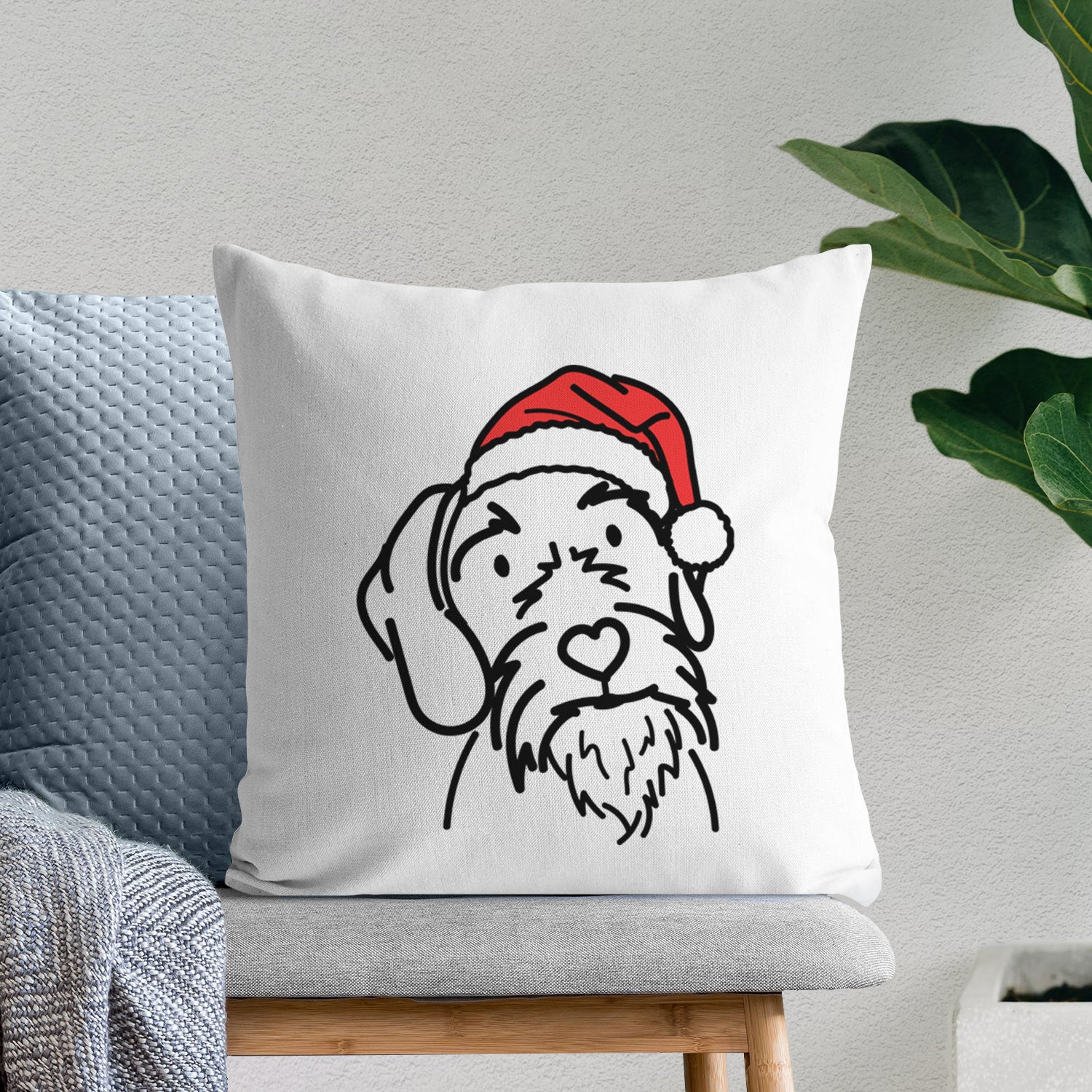 Love Always German Wirehaired Pointer - Buck -  Throw Pillow Cover