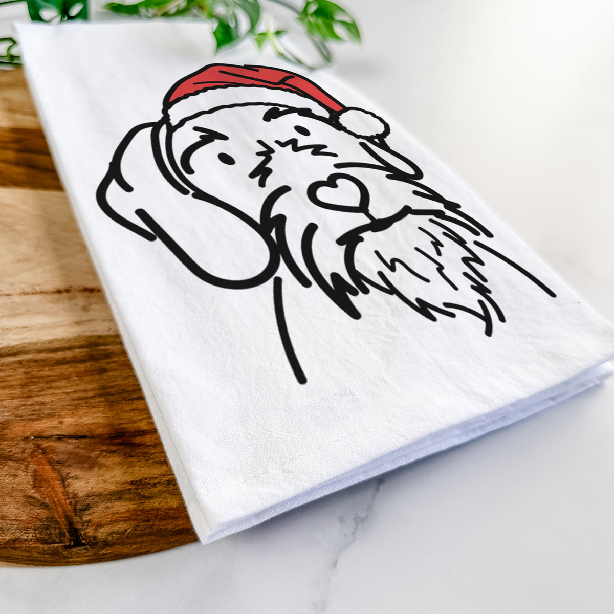 Jolly German Wirehaired Pointer - Buck - Tea Towel