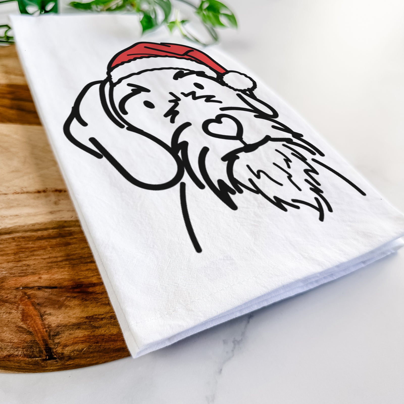 Jolly German Wirehaired Pointer - Buck - Tea Towel