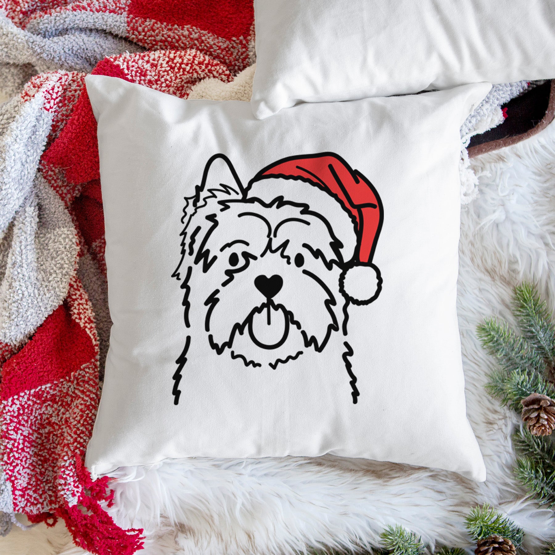 Love Always Cairn Terrier - Throw Pillow Cover