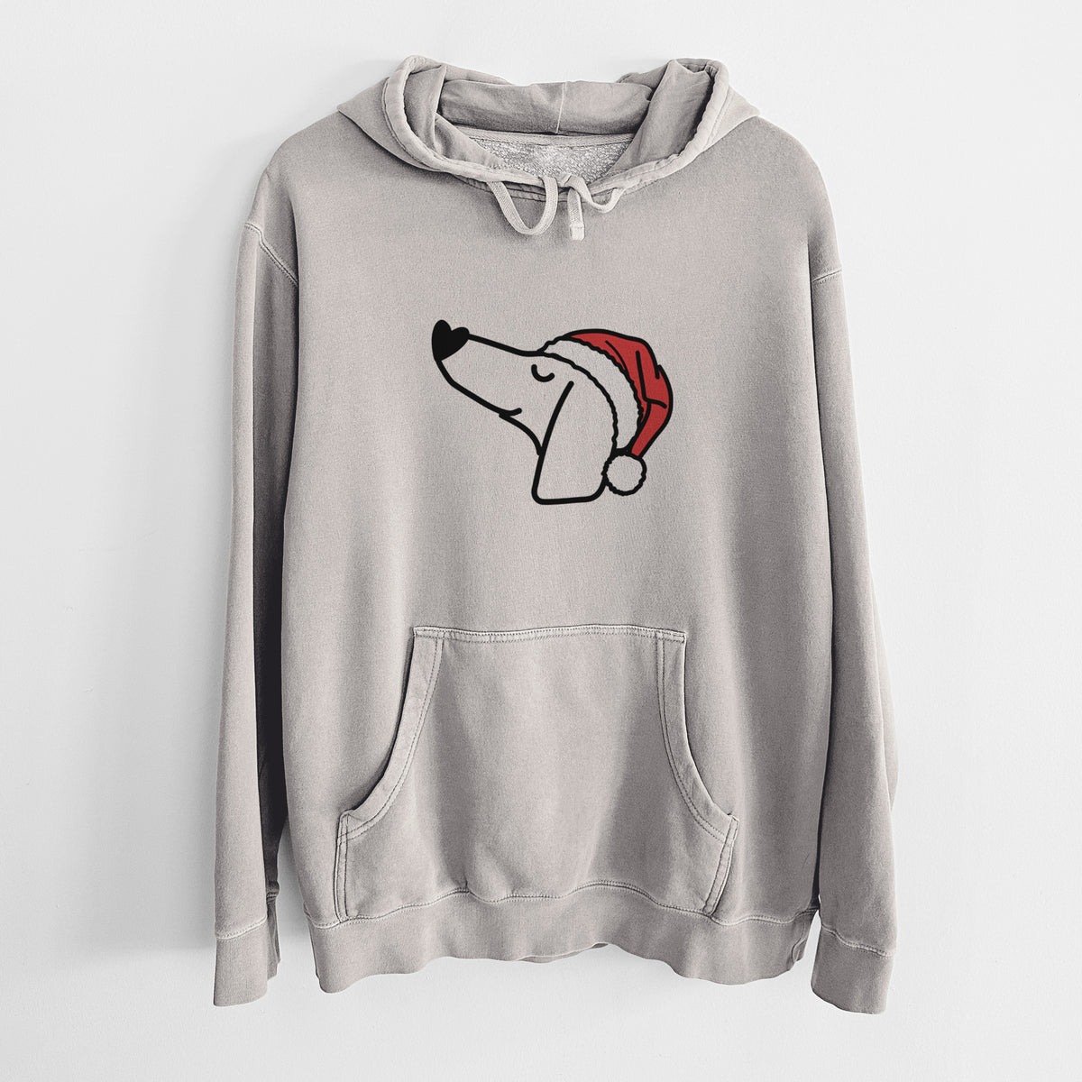 Jolly Dachshund - Unisex Pigment Dyed Hoodie