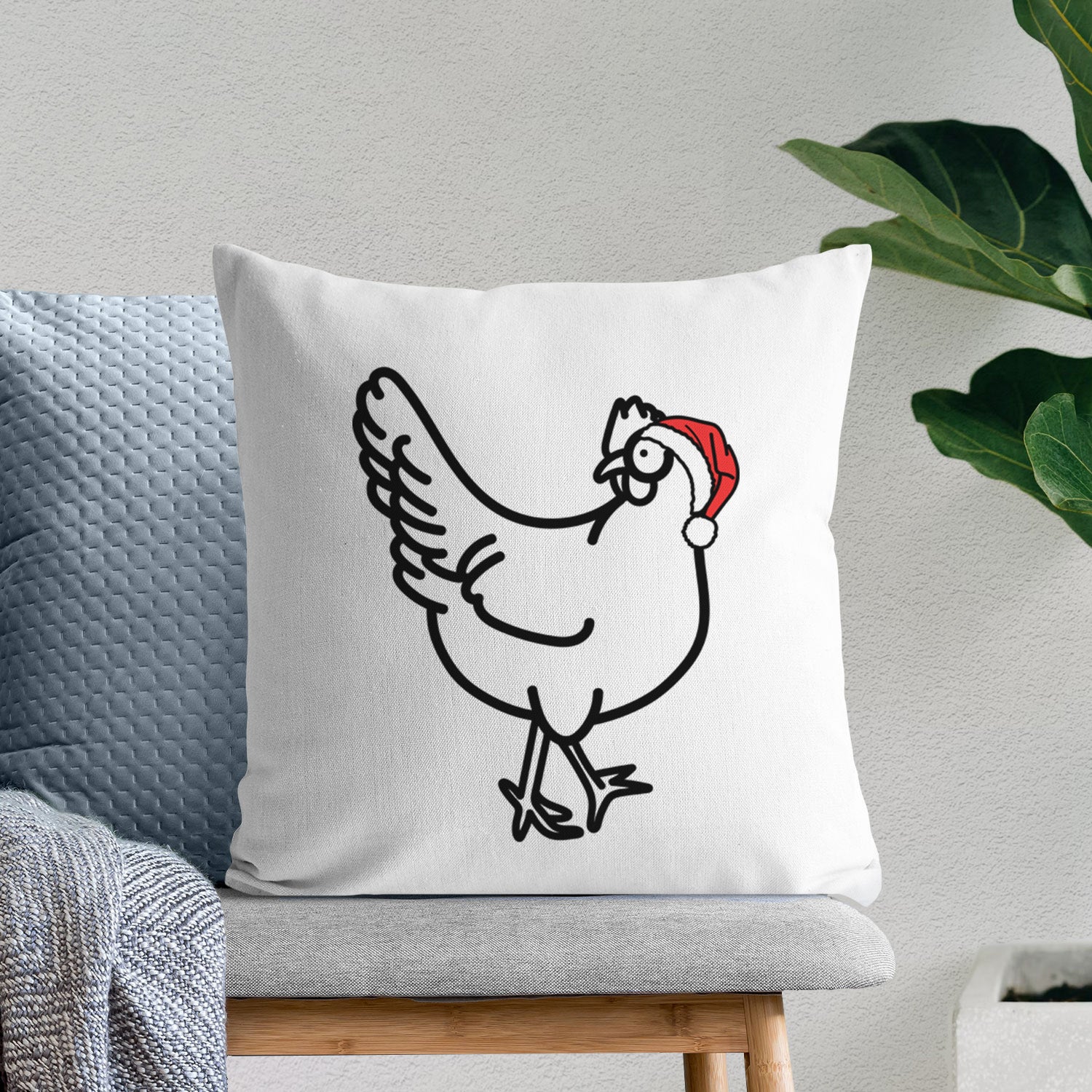 Love Always Chicken - Daisy -  Throw Pillow Cover