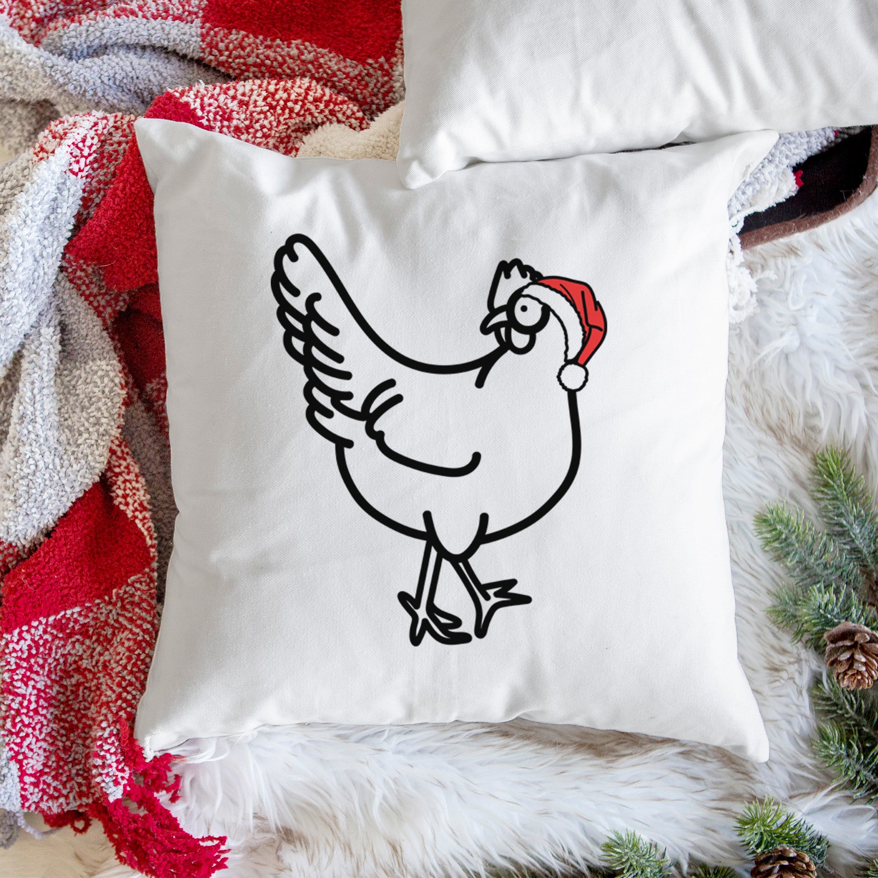 Love Always Chicken - Daisy -  Throw Pillow Cover