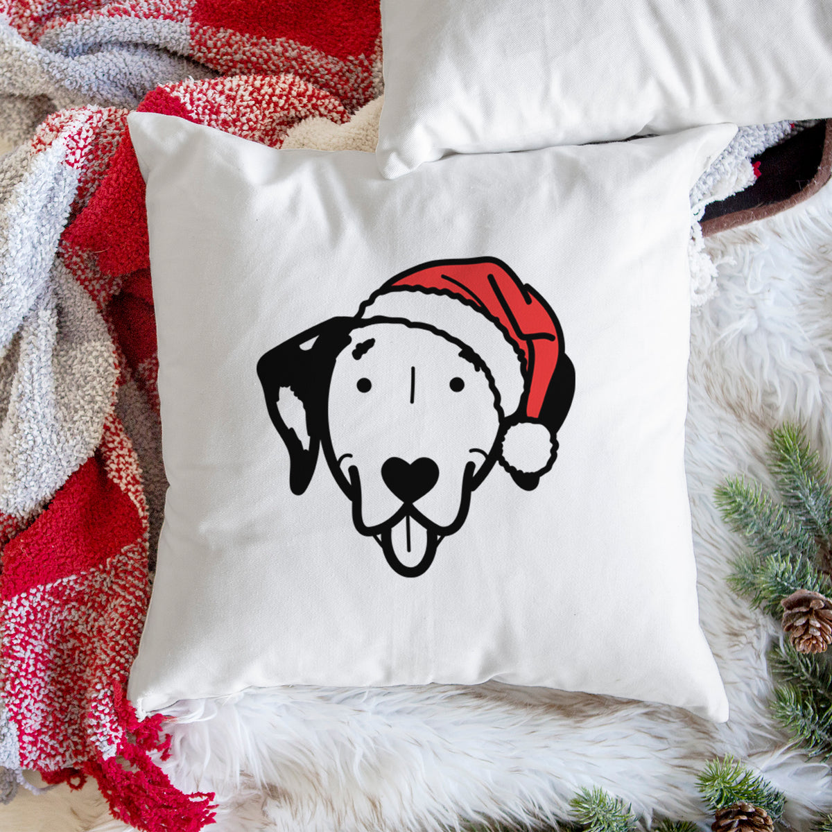 Love Always Dalmatian - Throw Pillow Cover