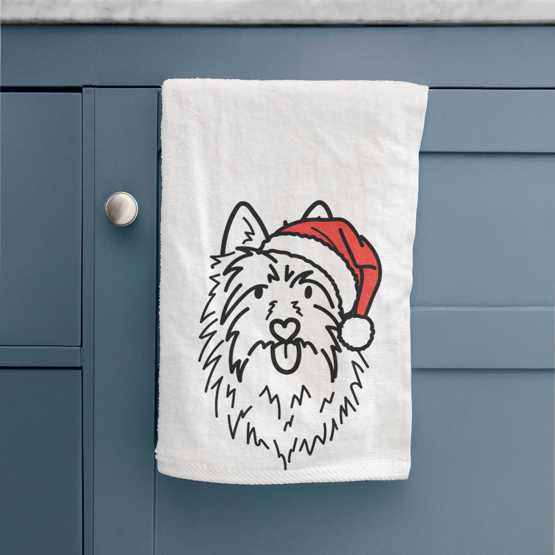 Jolly Australian Terrier - Digger - Decorative Hand Towel