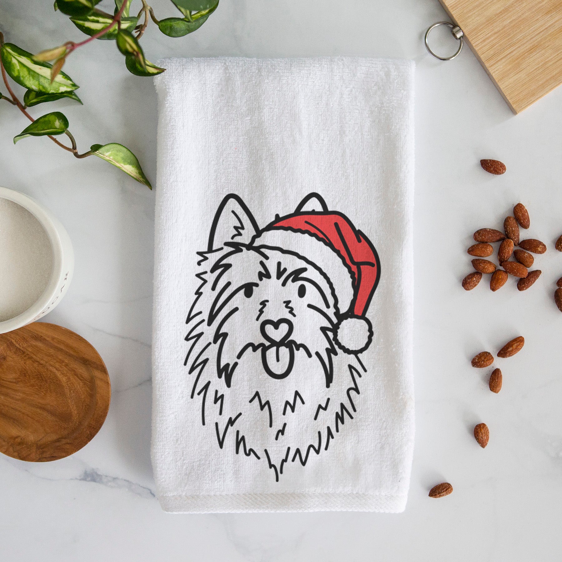 Jolly Australian Terrier - Digger - Decorative Hand Towel