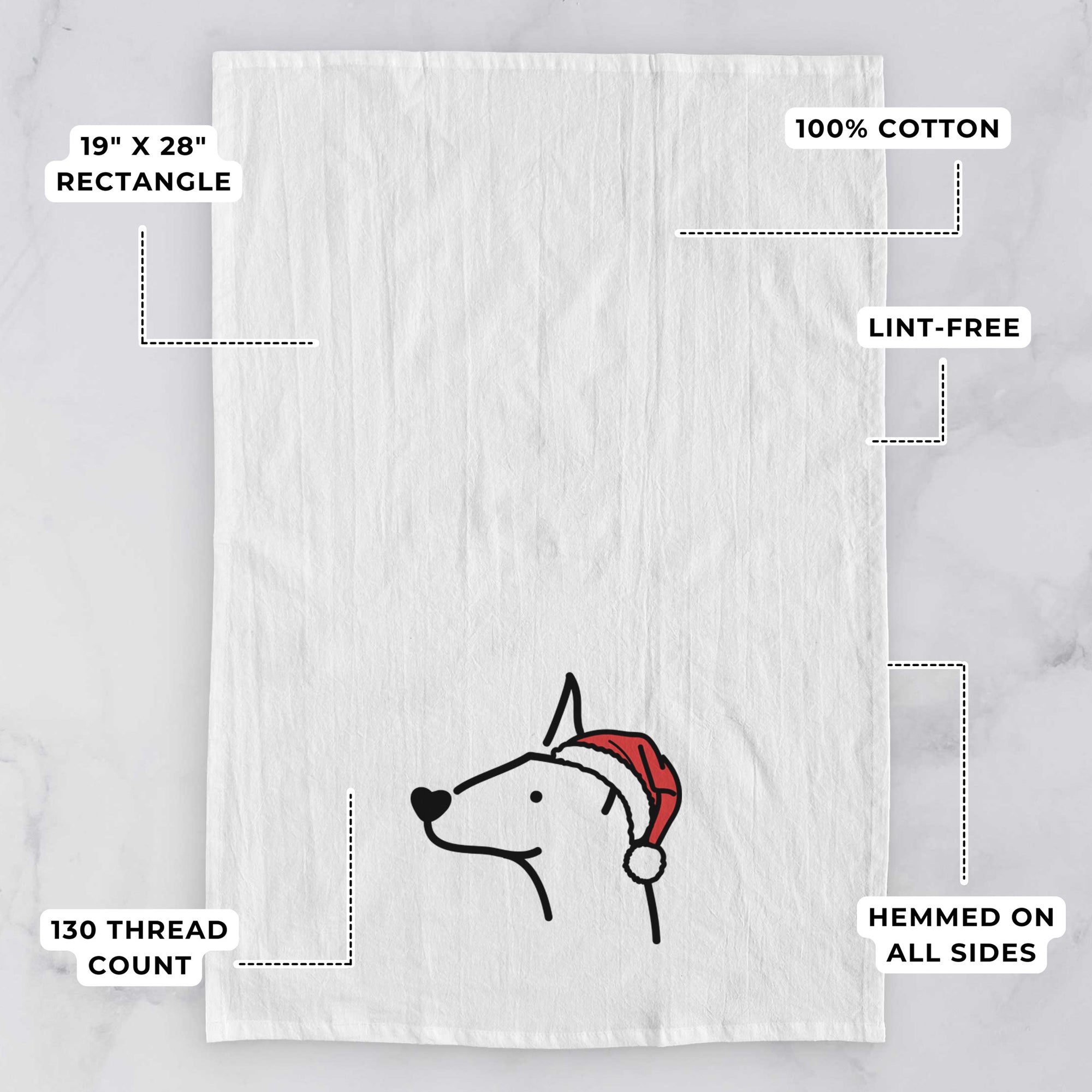 Jolly Doberman Pinscher - Tea Towel