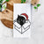 Jolly Black Cat in a Box - Doc - Tea Towel