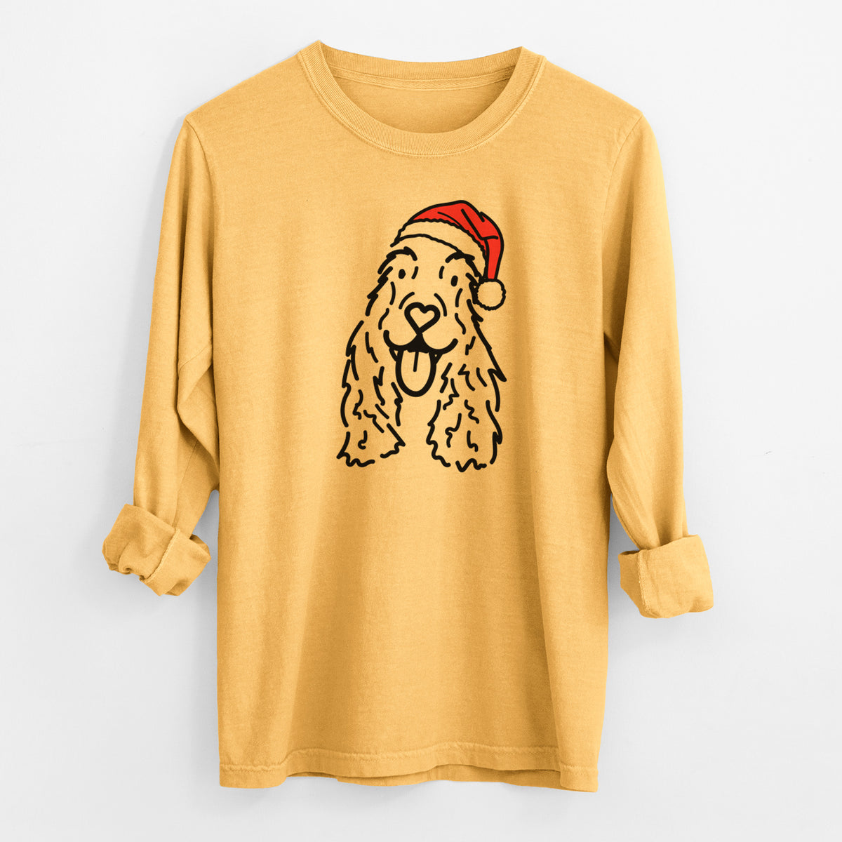 Jolly English Cocker Spaniel - Dolly - Heavyweight 100% Cotton Long Sleeve