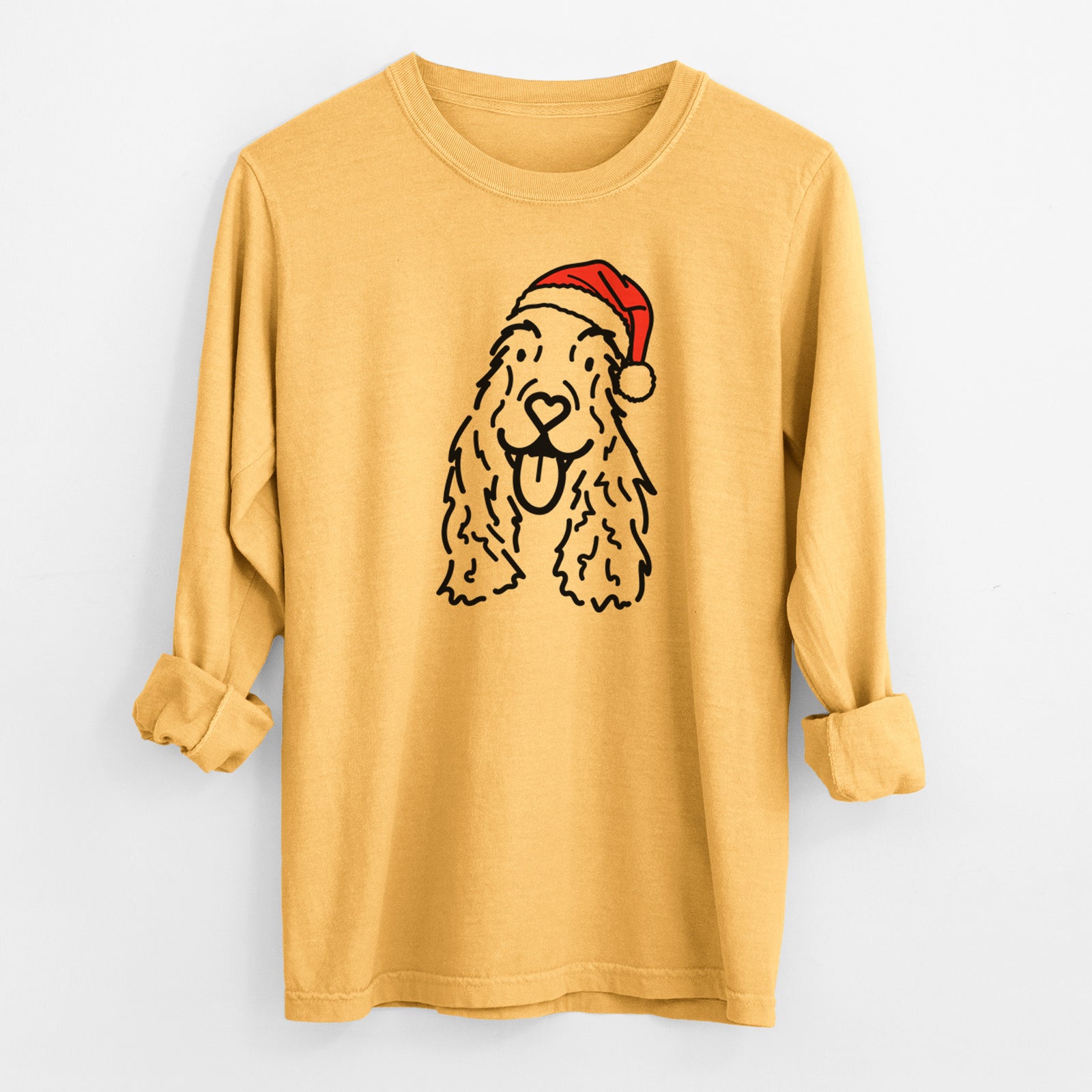 Jolly English Cocker Spaniel - Dolly - Heavyweight 100% Cotton Long Sleeve