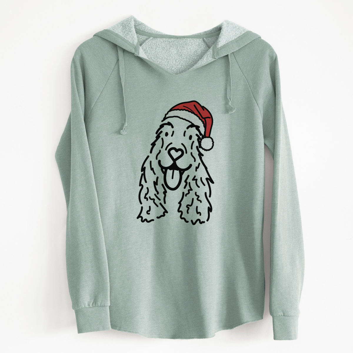 Jolly English Cocker Spaniel - Dolly - Cali Wave Hooded Sweatshirt