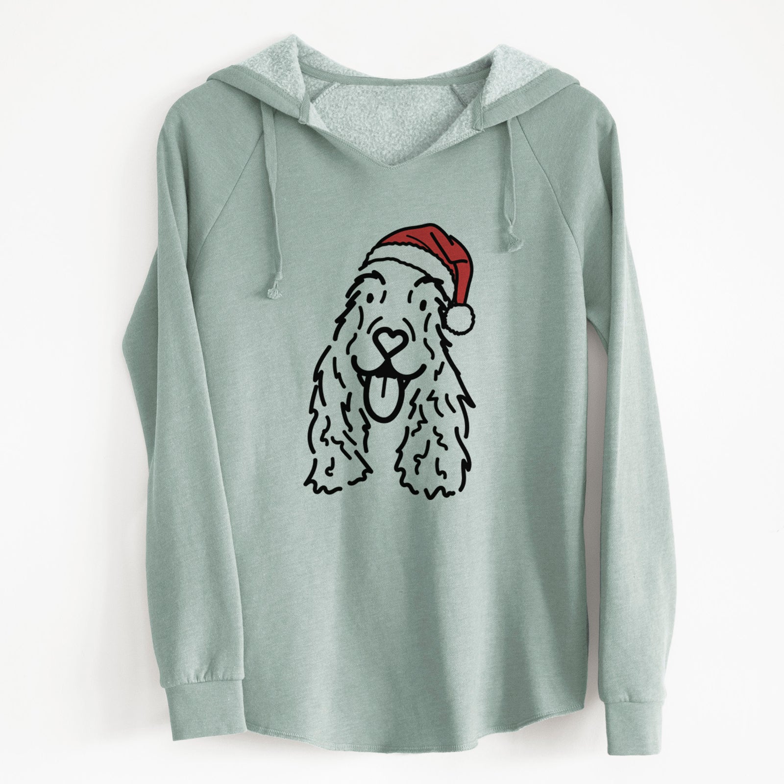 Jolly English Cocker Spaniel - Dolly - Cali Wave Hooded Sweatshirt