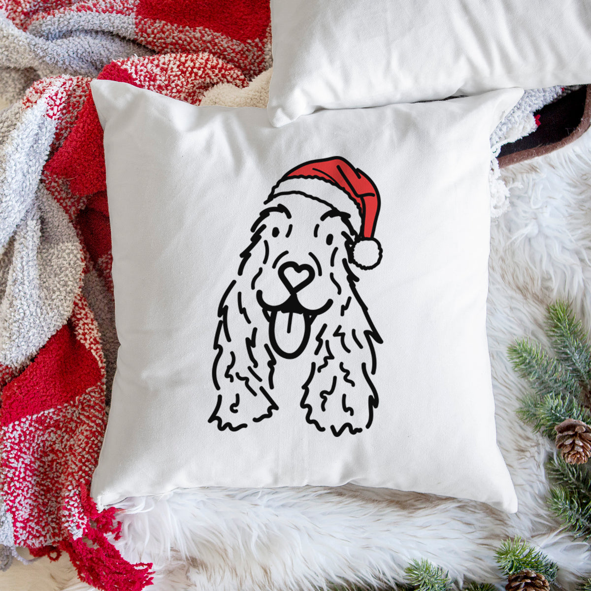 Love Always English Cocker Spaniel - Dolly -  Throw Pillow Cover