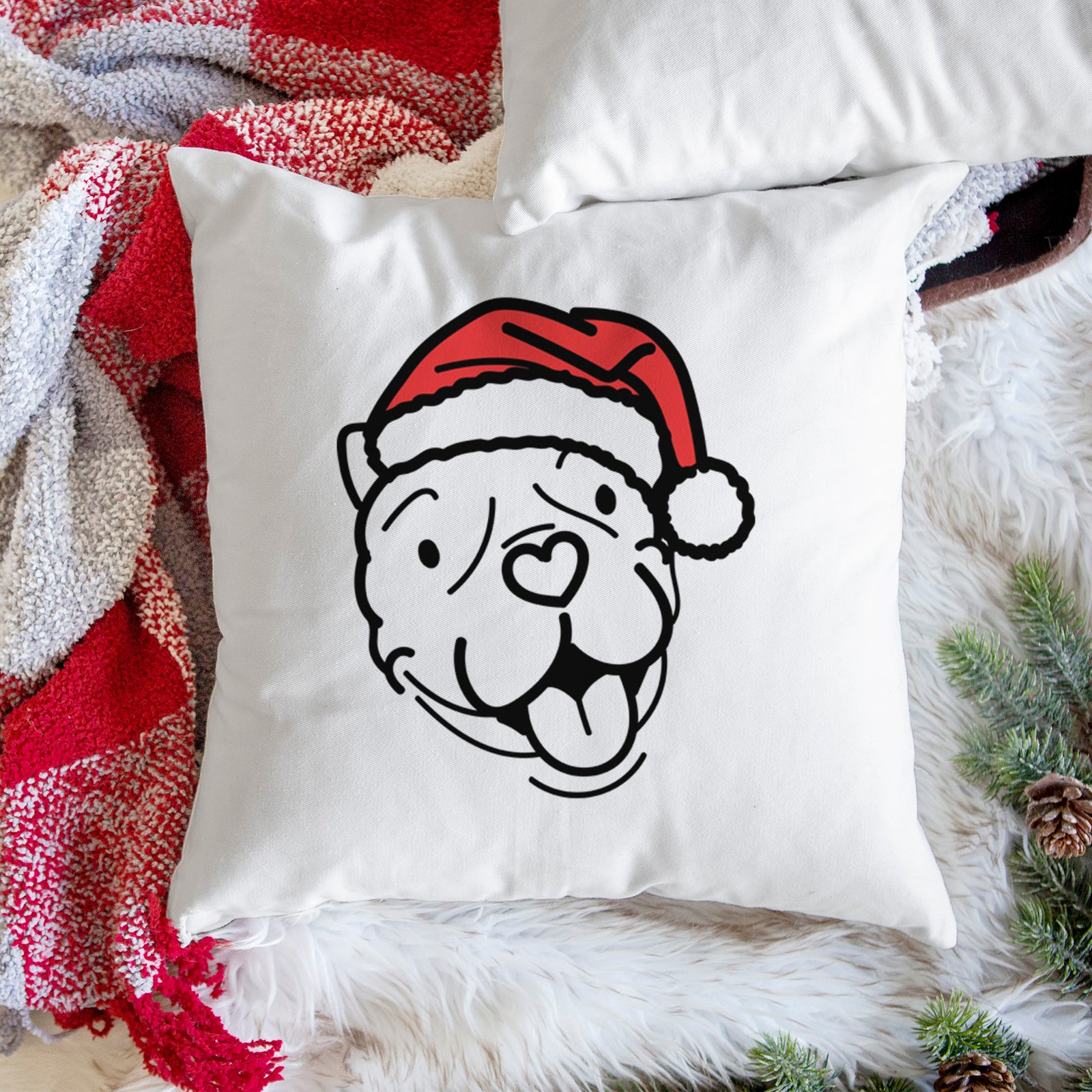 Love Always American Bulldog - Draco -  Throw Pillow Cover