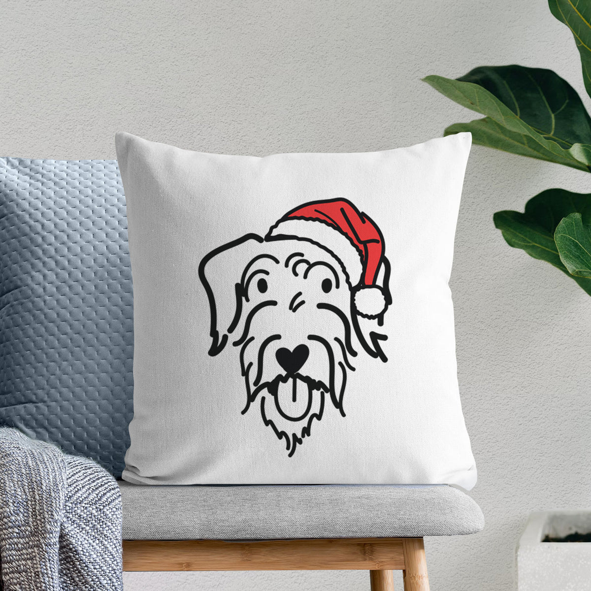 Love Always Doodle - Dug -  Throw Pillow Cover