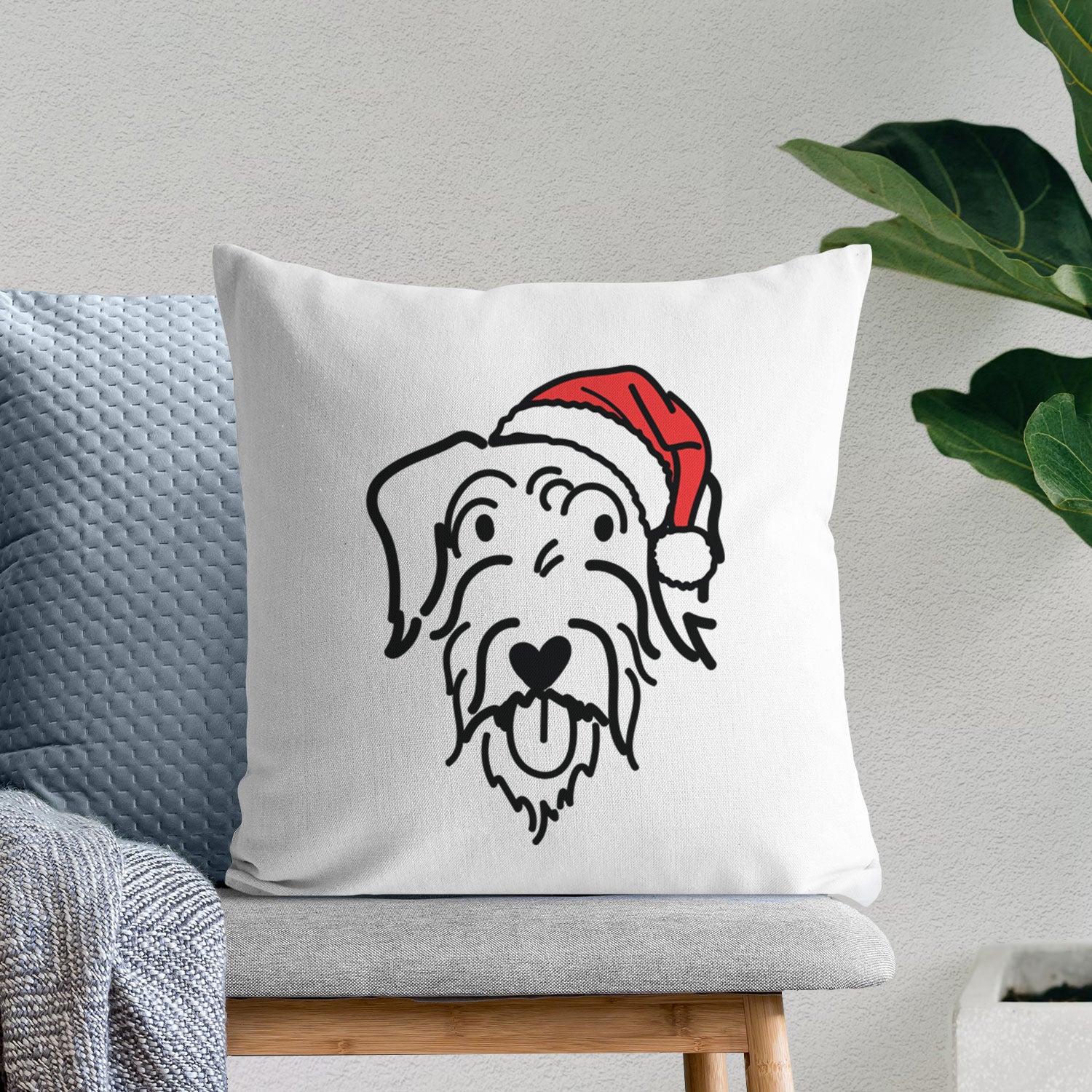 Love Always Doodle - Dug -  Throw Pillow Cover