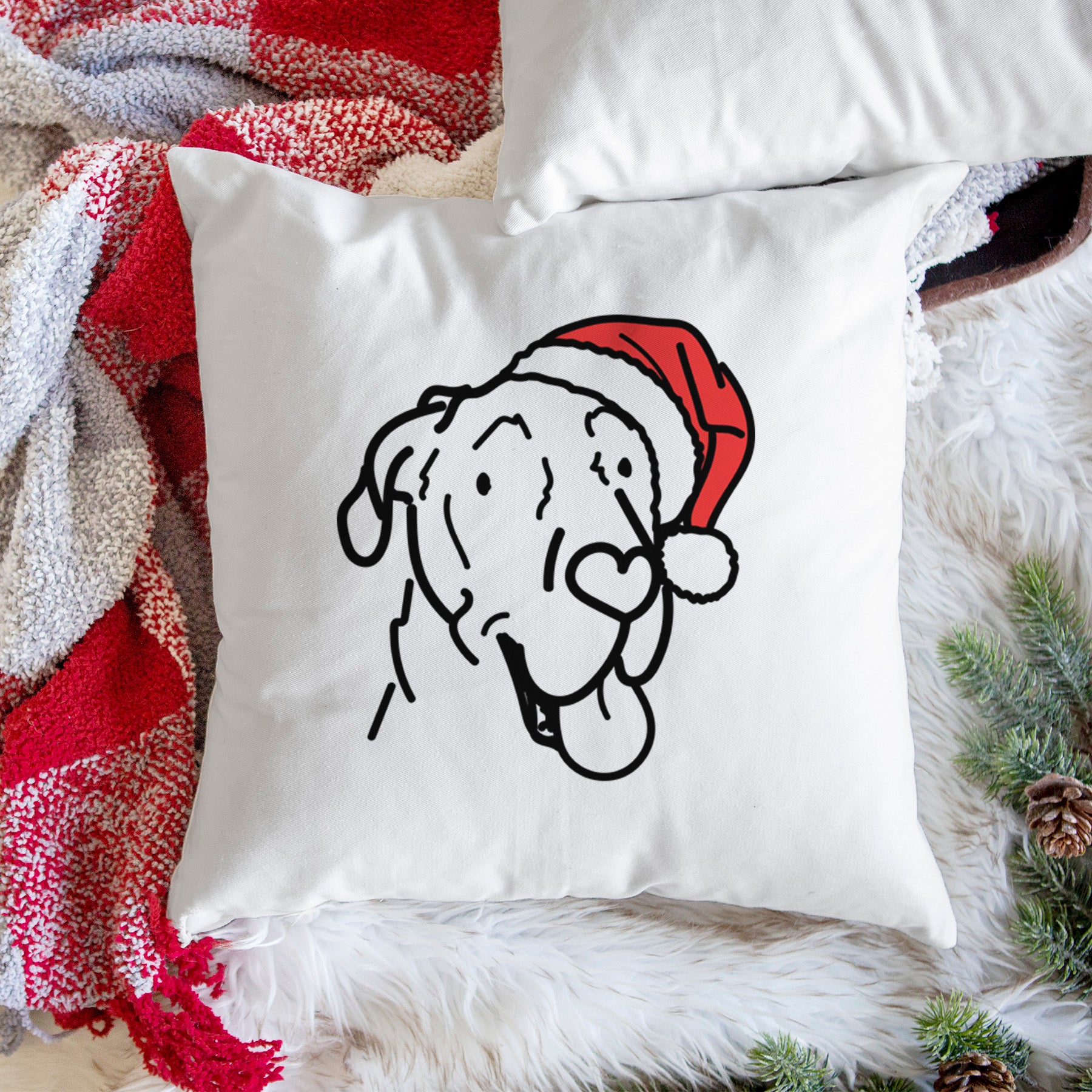 Love Always Great Dane - Duncan -  Throw Pillow Cover