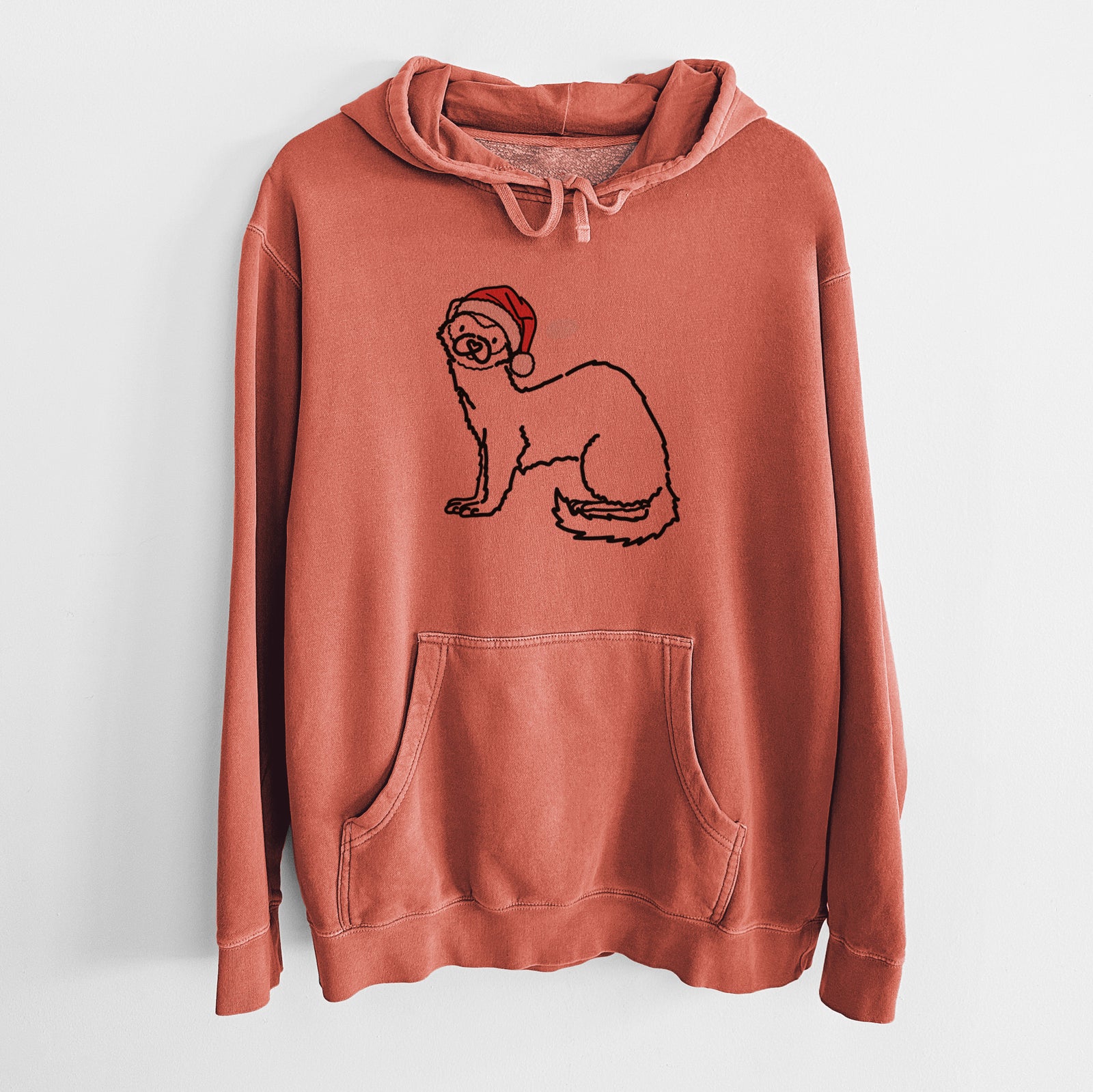 Jolly Ferret - Fern - Unisex Pigment Dyed Hoodie