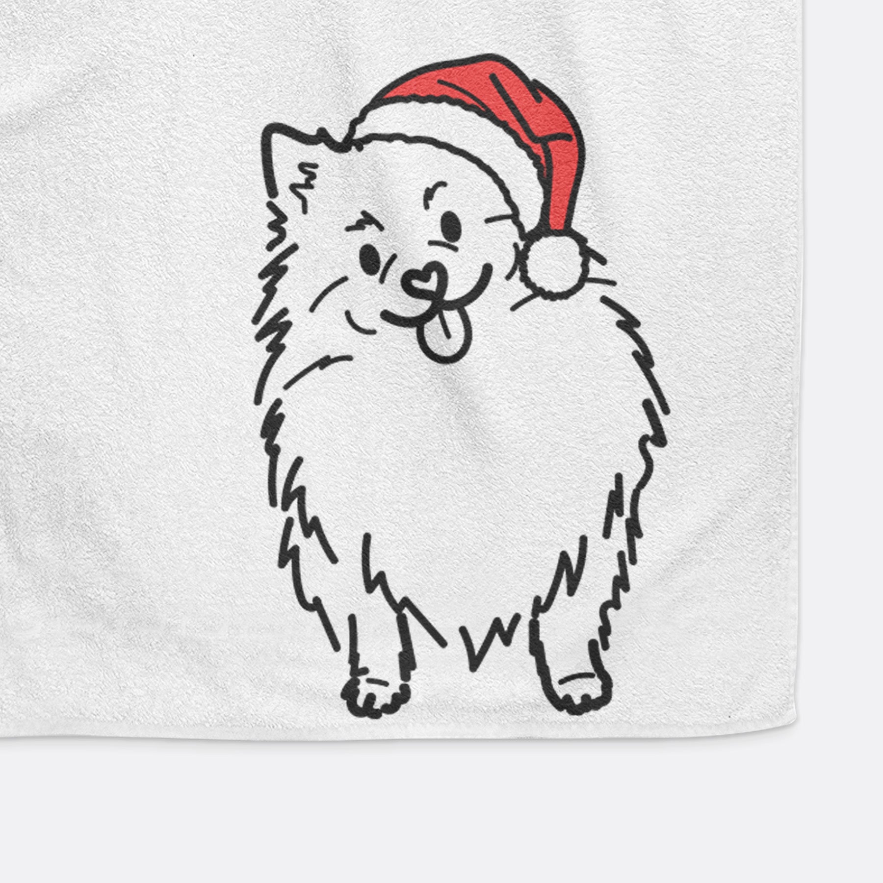 Jolly Pomeranian - Fern - Decorative Hand Towel